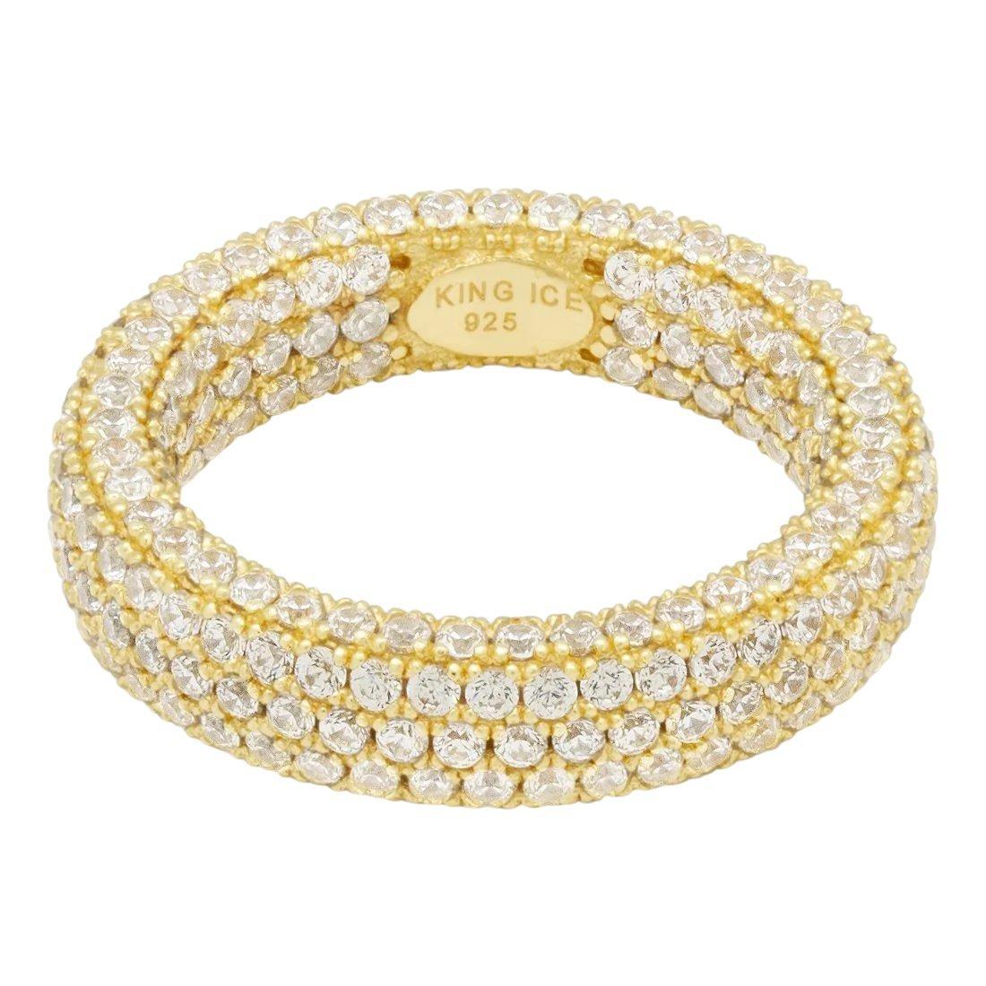 King Ice Eternity Ring - Gold - GOLD