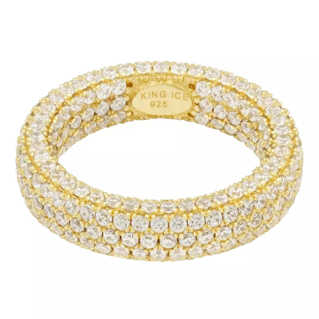 King Ice Eternity Ring - Gold - GOLD