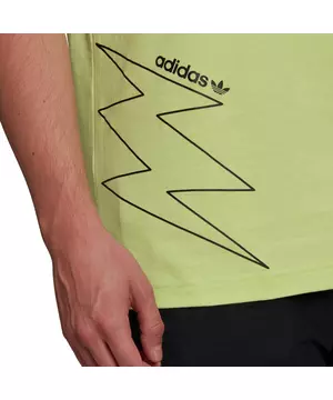 adidas Originals Men's SPRT Lightning Tee - Green - Hibbett