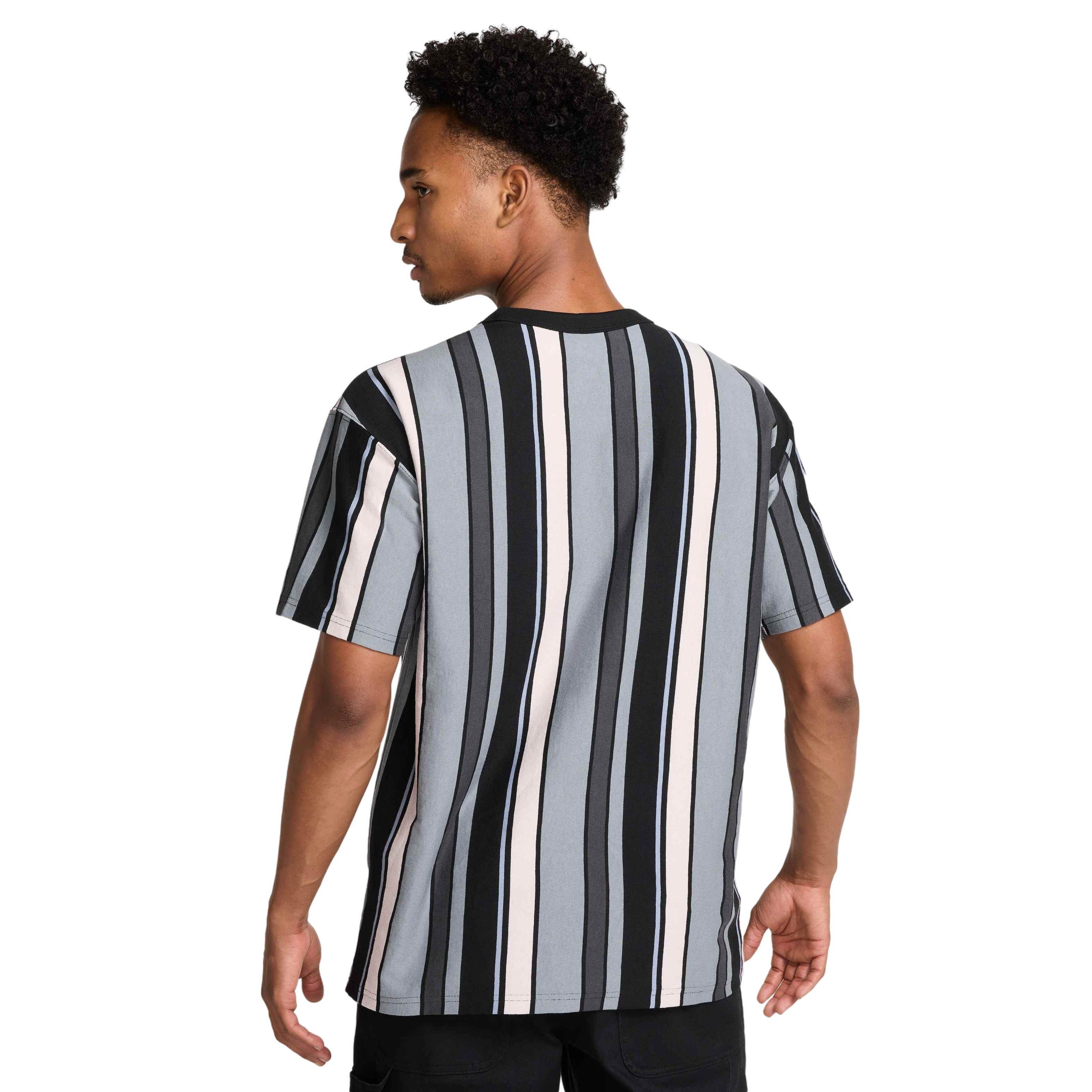 Nike Unisex Sportswear Max90 Stripe Craft T-Shirt -Black - BLACK Thumbnail View 2