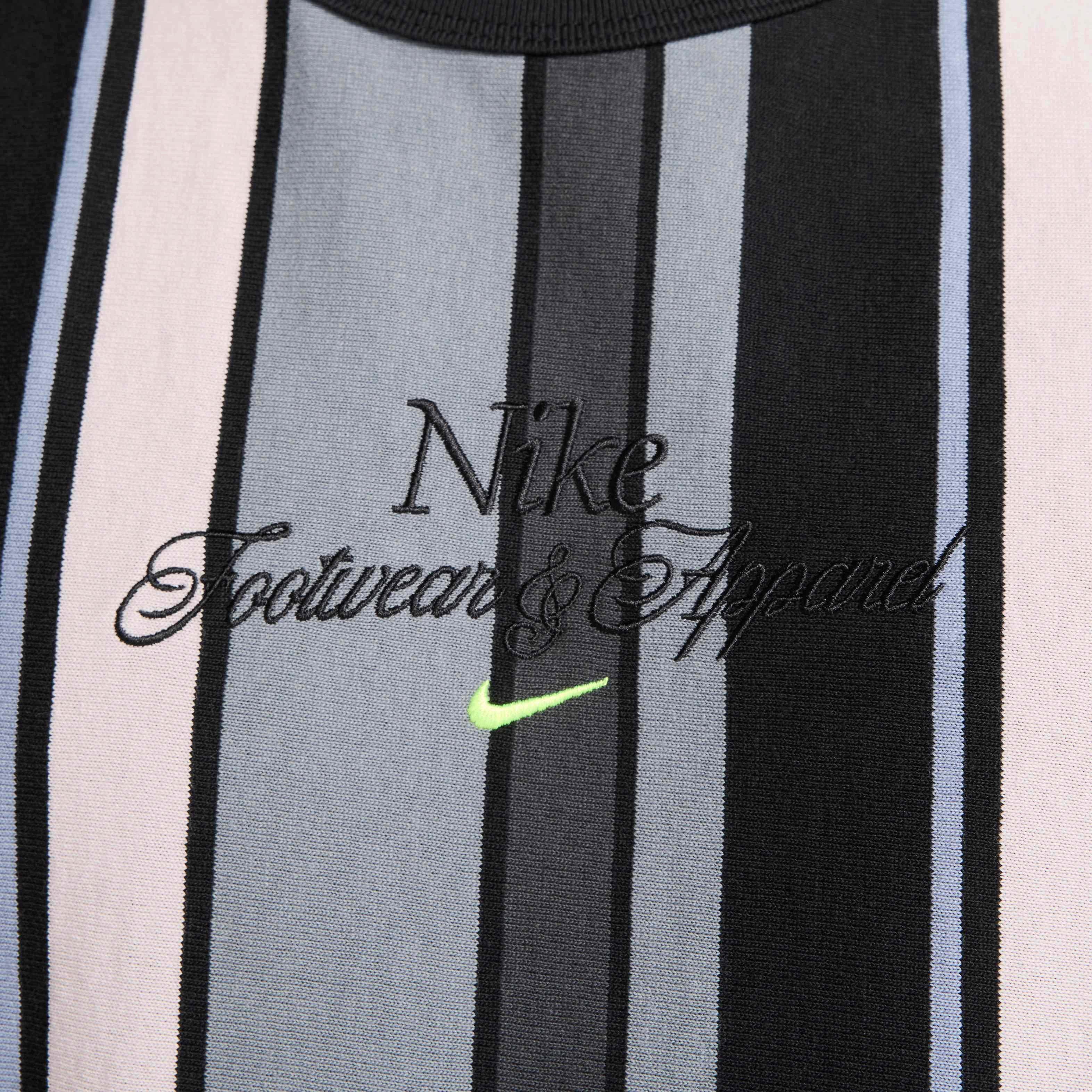 Nike Unisex Sportswear Max90 Stripe Craft T-Shirt -Black - BLACK Thumbnail View 4