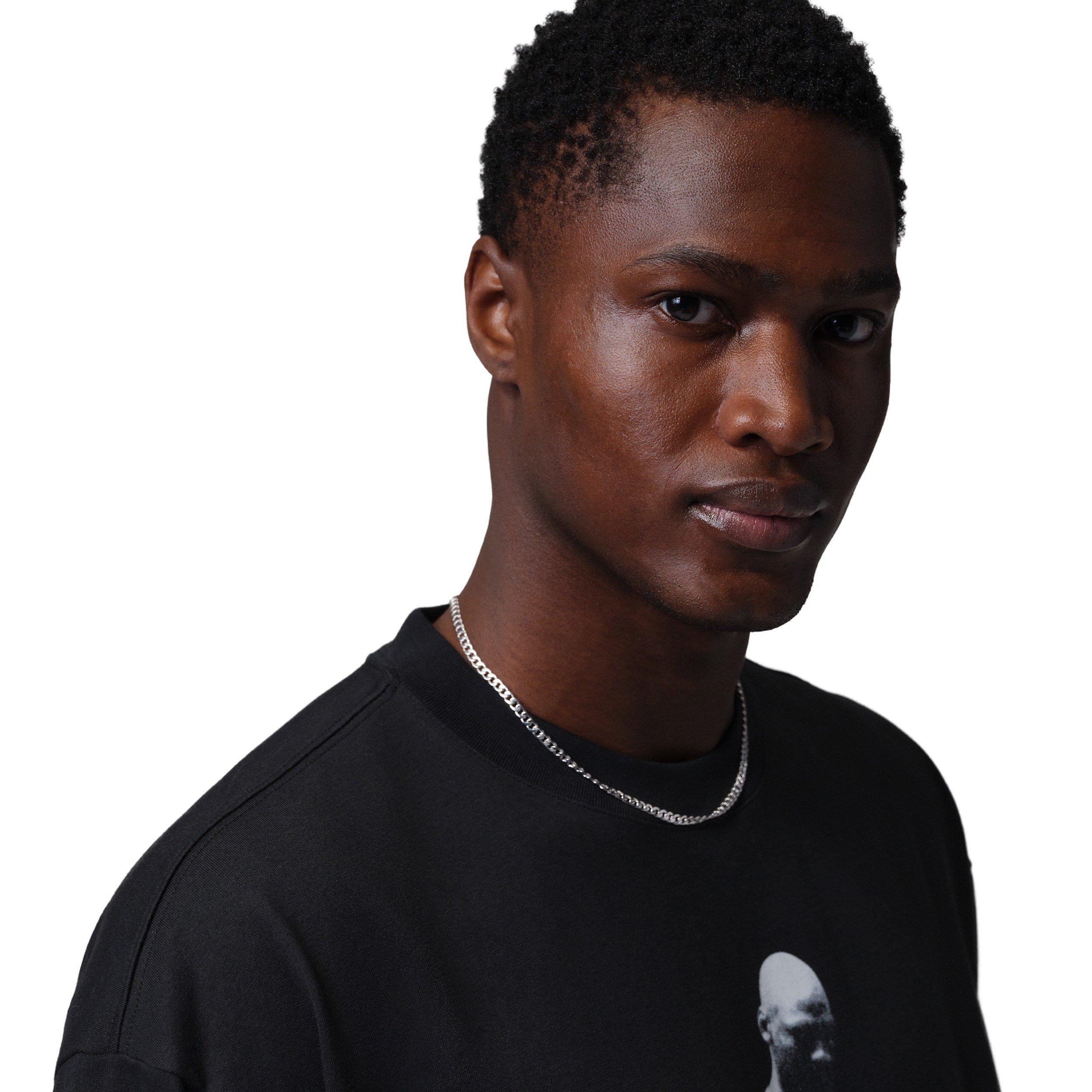 Jordan Men's Sport Dri-FIT Statement Graphic SS Crew T-Shirt - BLACK Thumbnail View 3