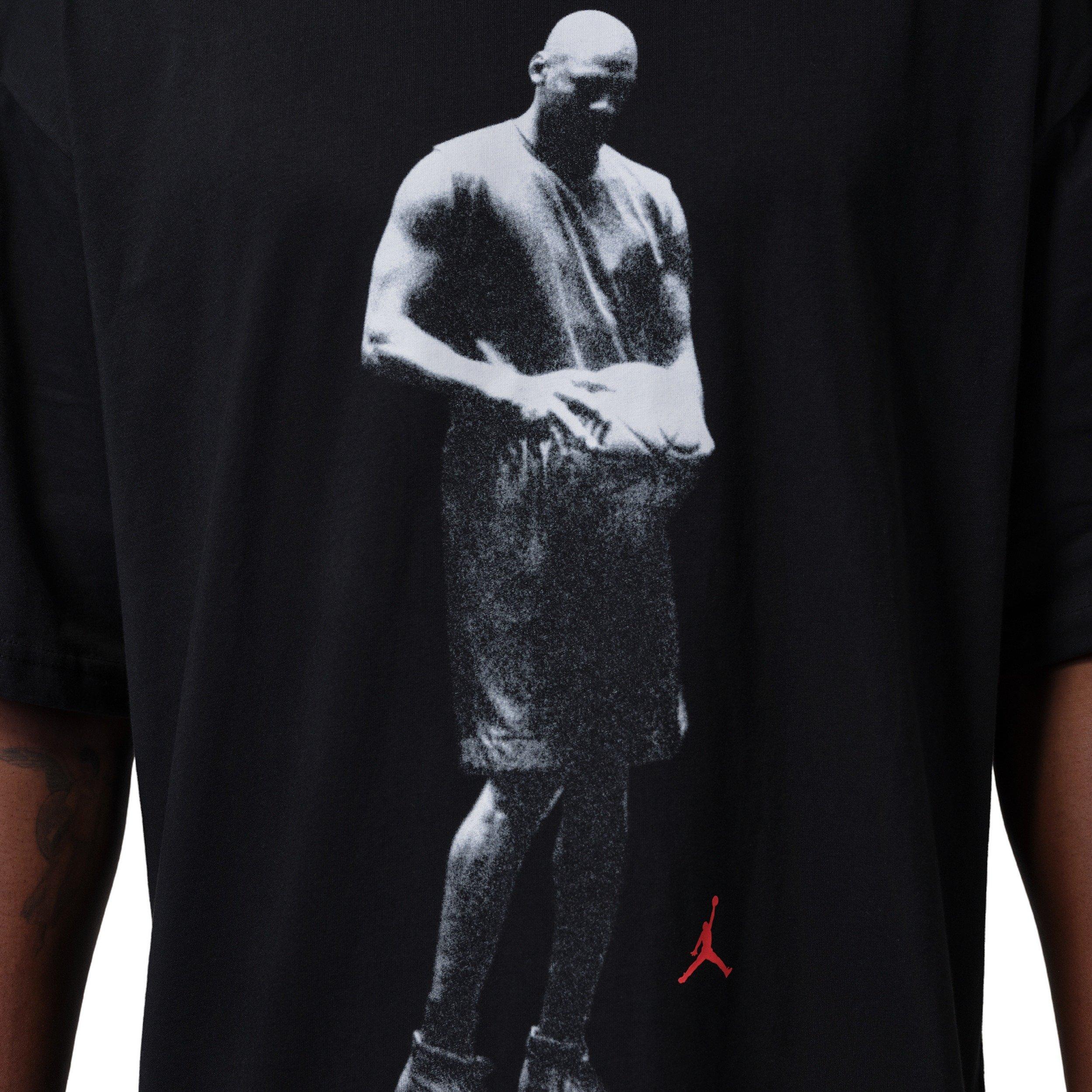 Jordan Men's Sport Dri-FIT Statement Graphic SS Crew T-Shirt - BLACK Thumbnail View 4