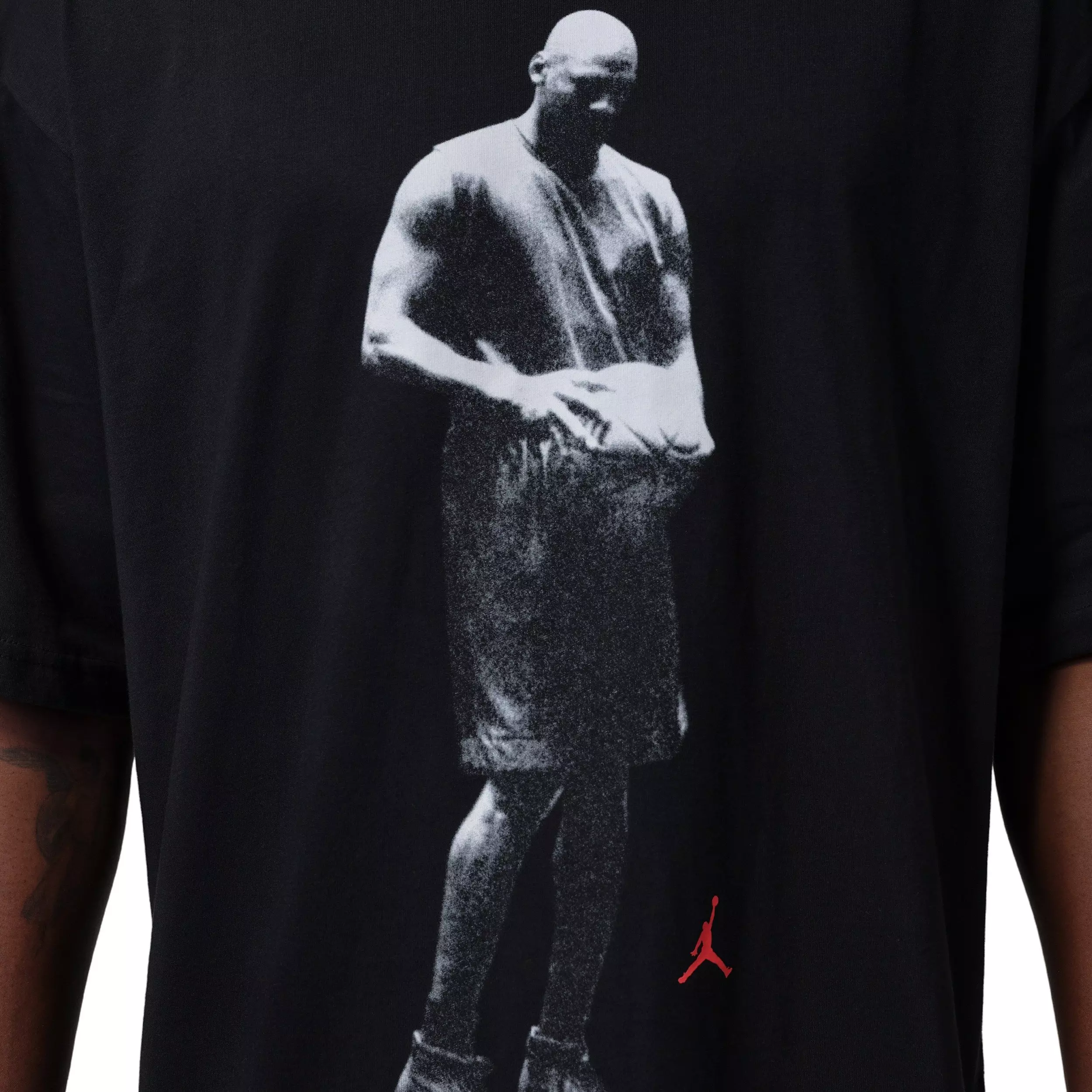 Jordan Men's Sport Dri-FIT Statement Graphic SS Crew T-Shirt - BLACK