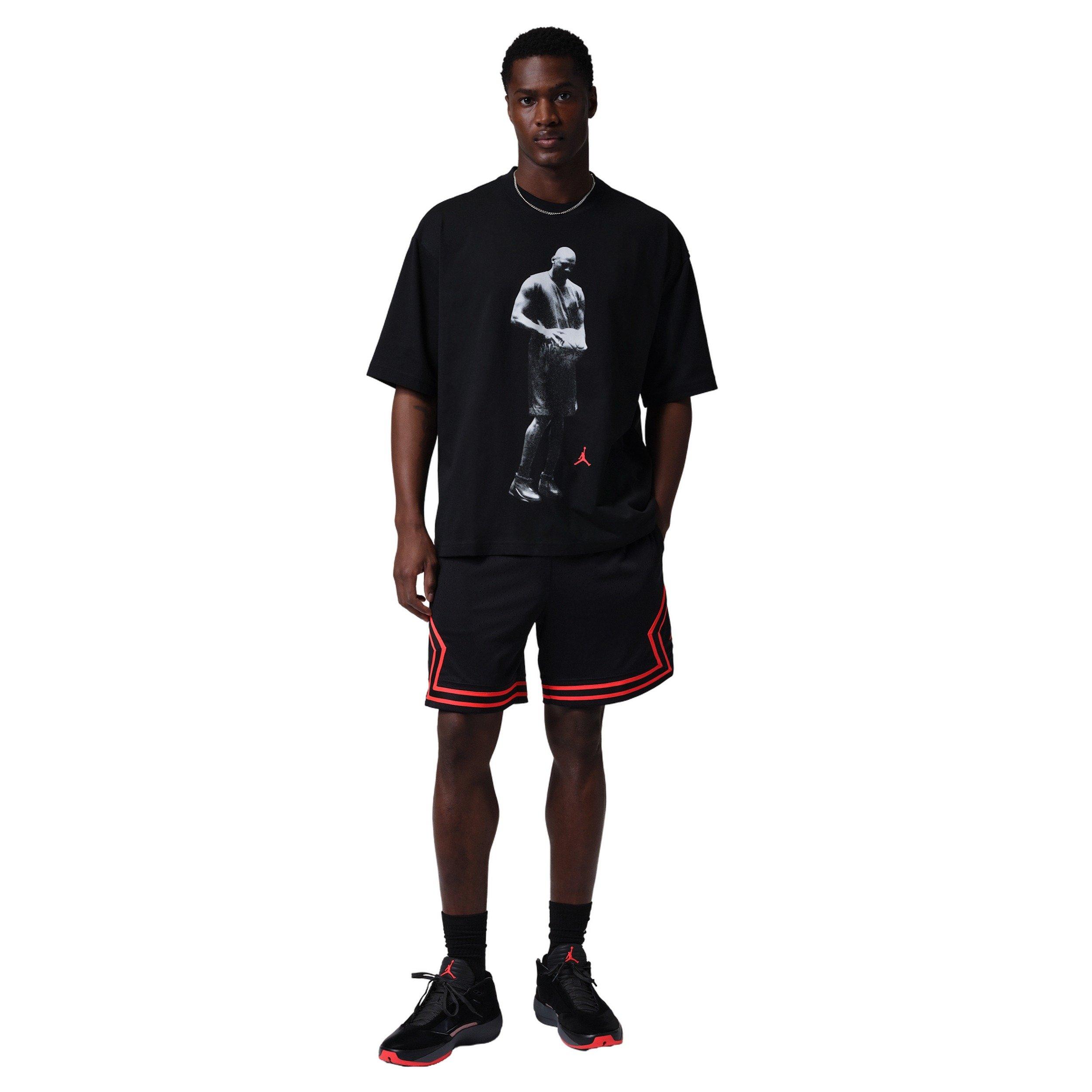 Jordan Men's Sport Dri-FIT Statement Graphic SS Crew T-Shirt - BLACK Thumbnail View 5