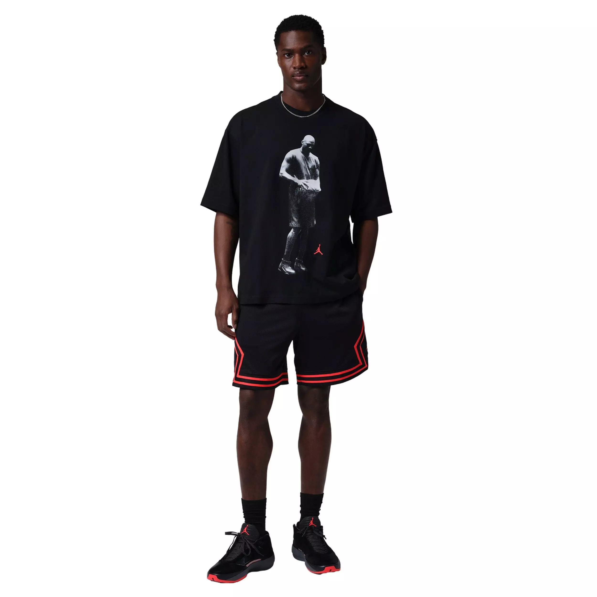Jordan Men's Sport Dri-FIT Statement Graphic SS Crew T-Shirt - BLACK