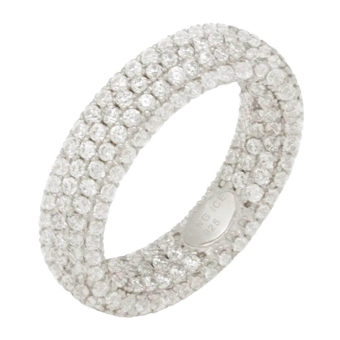 King Ice Eternity Ring - White Gold - WHITE GOLD