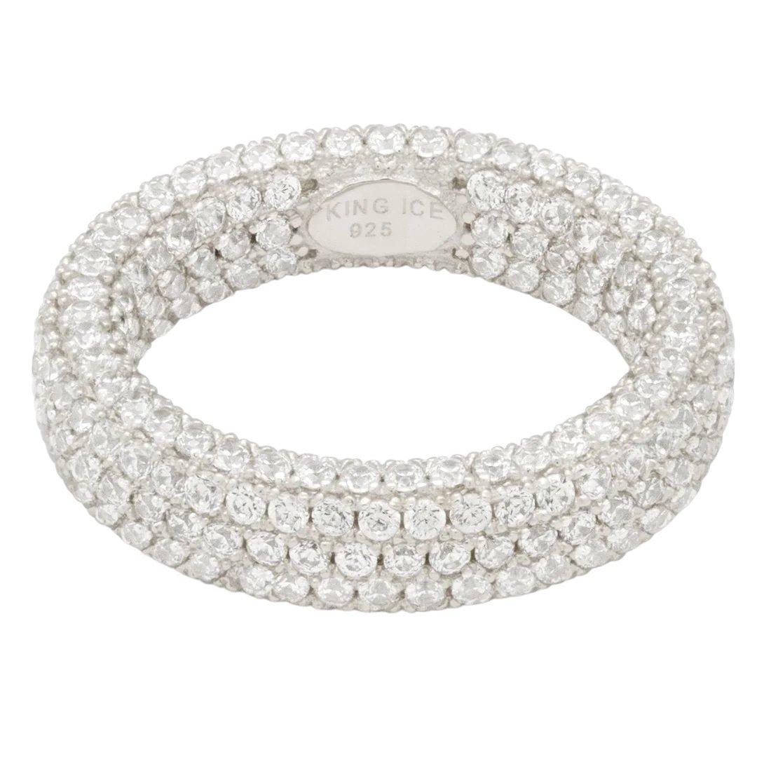 King Ice Eternity Ring - White Gold - WHITE GOLD