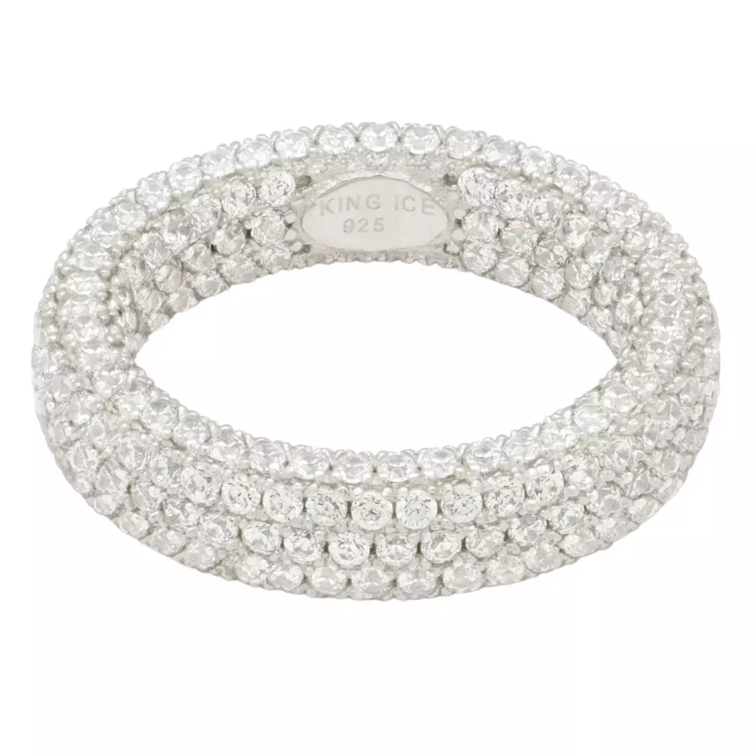 King Ice Eternity Ring - White Gold - WHITE GOLD
