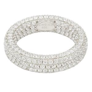 King Ice Eternity Ring - White Gold - WHITE GOLD