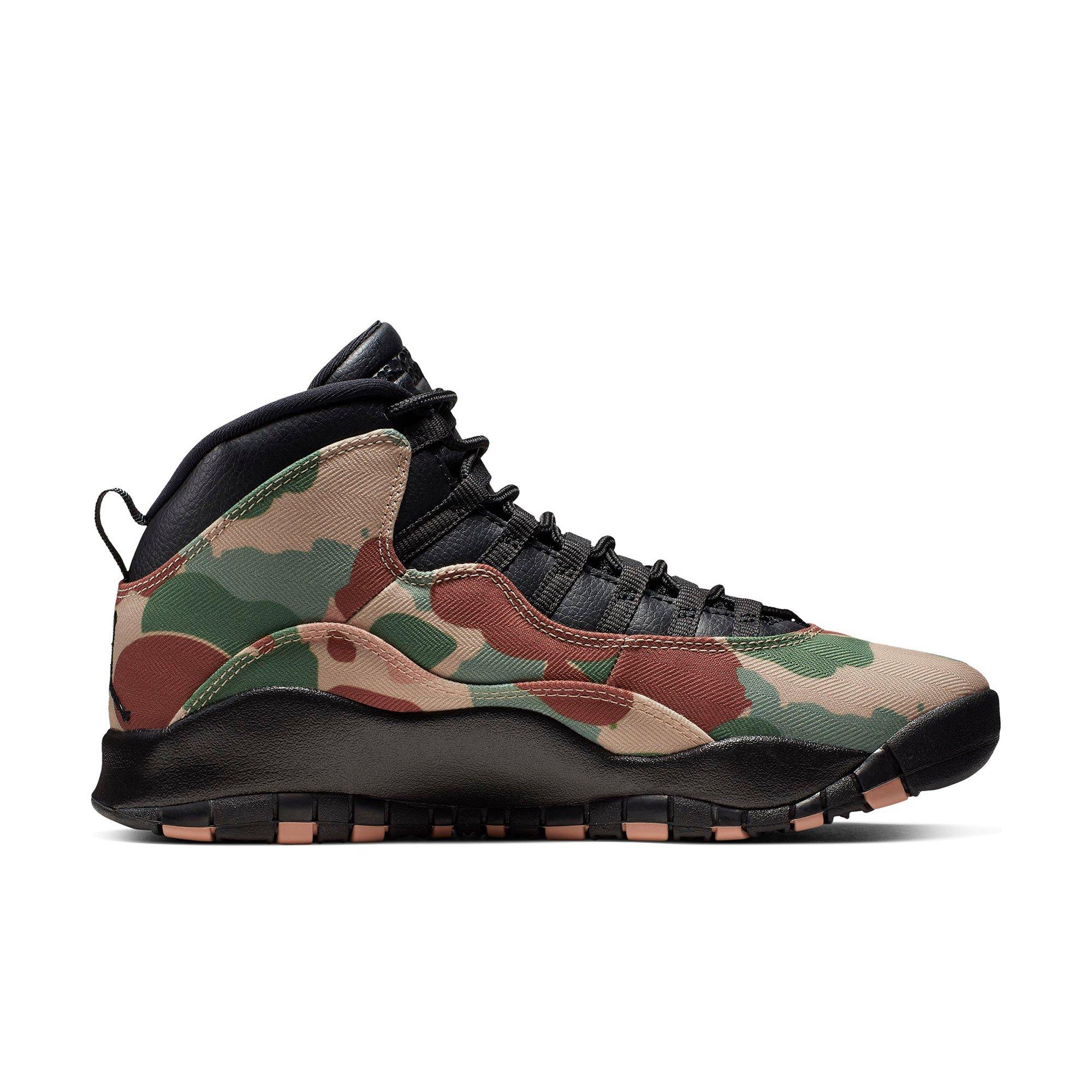 jordan 10 retro desert camo men's shoe