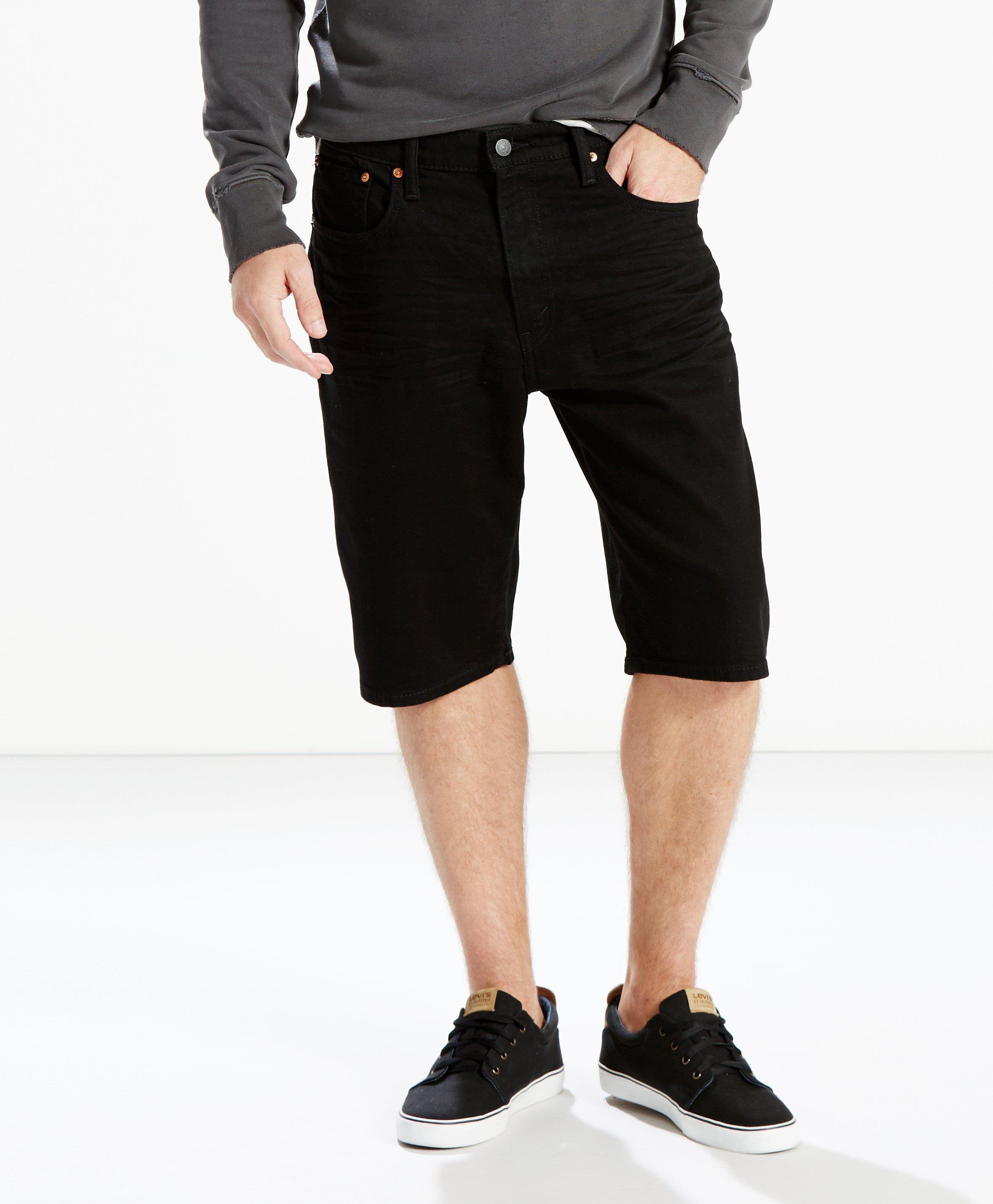 Levi's Men's 569 Loose Straight Fit 3D Shorts (Big and Tall) - BLACK Thumbnail View 1