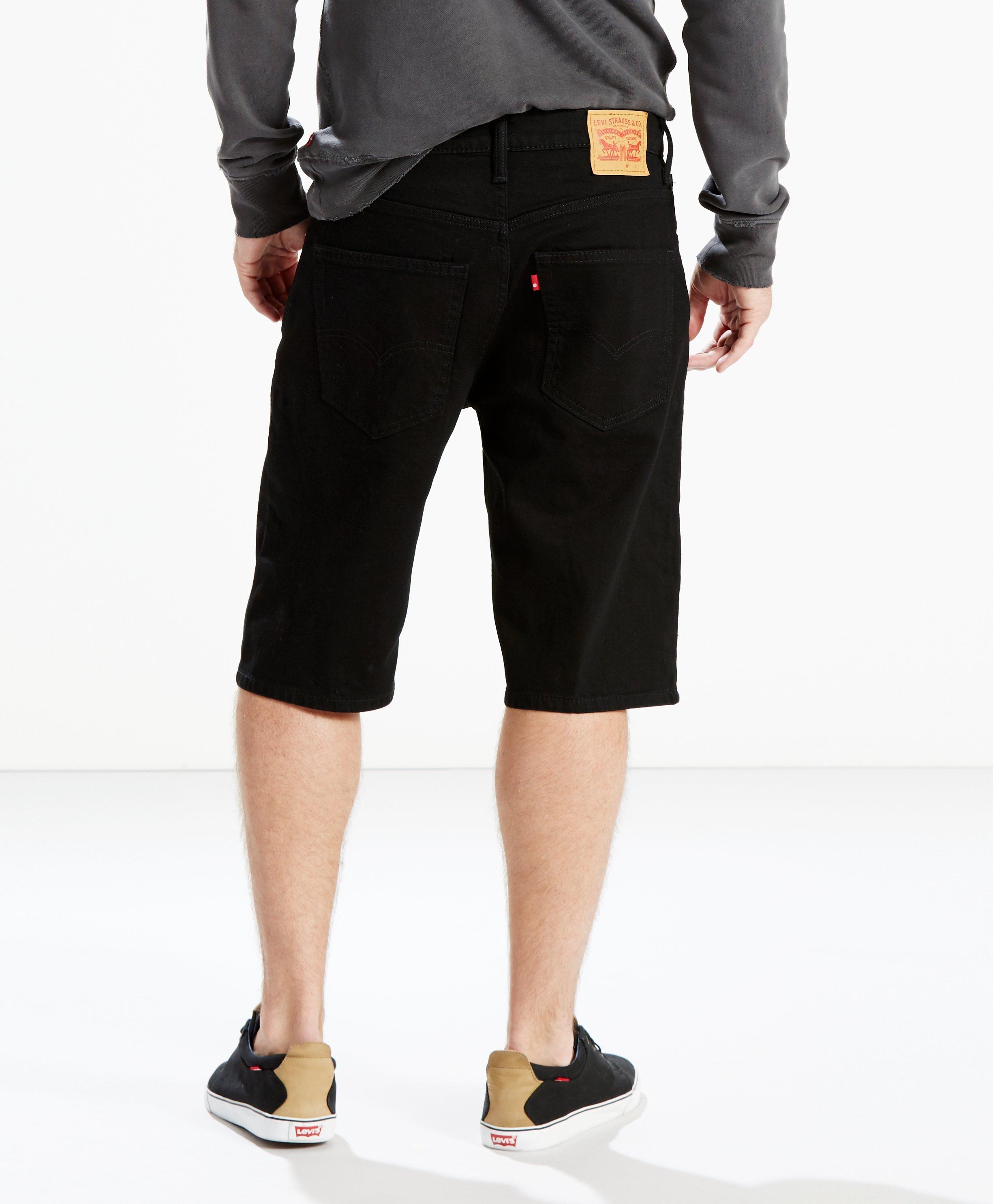 Levi's Men's 569 Loose Straight Fit 3D Shorts (Big and Tall) - BLACK Thumbnail View 2