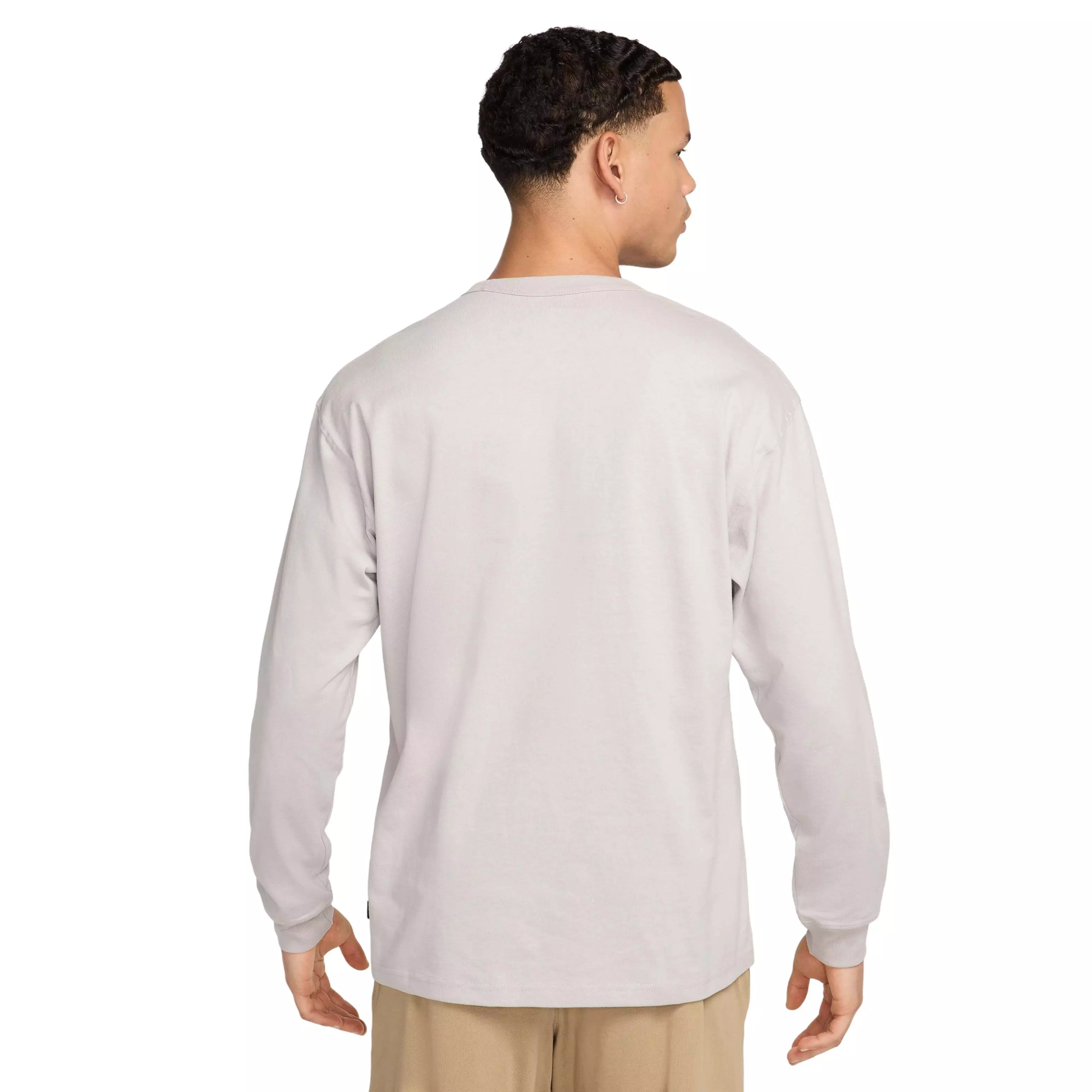 Nike Men's Sportswear Premium Essentials Long-Sleeve T-Shirt - GREY