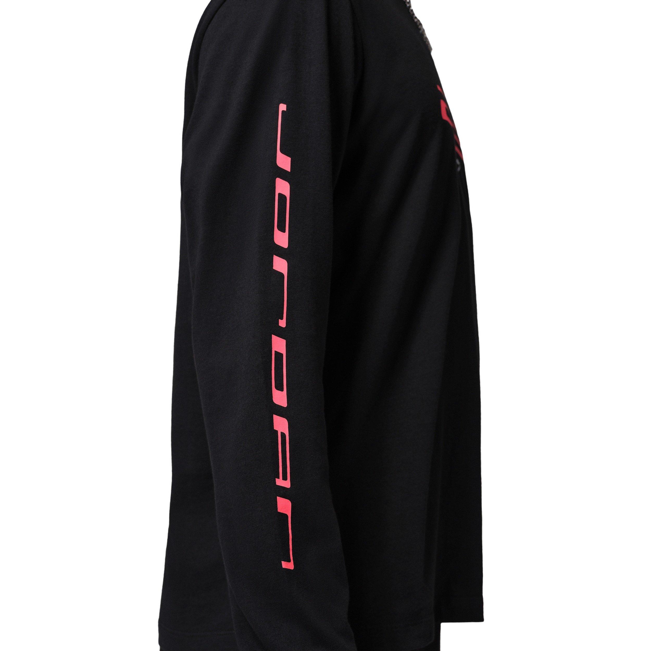 Jordan Men's Sport Dri-FIT Graphic Long Sleeve Crewneck Sweatshirt - BLACK Thumbnail View 4