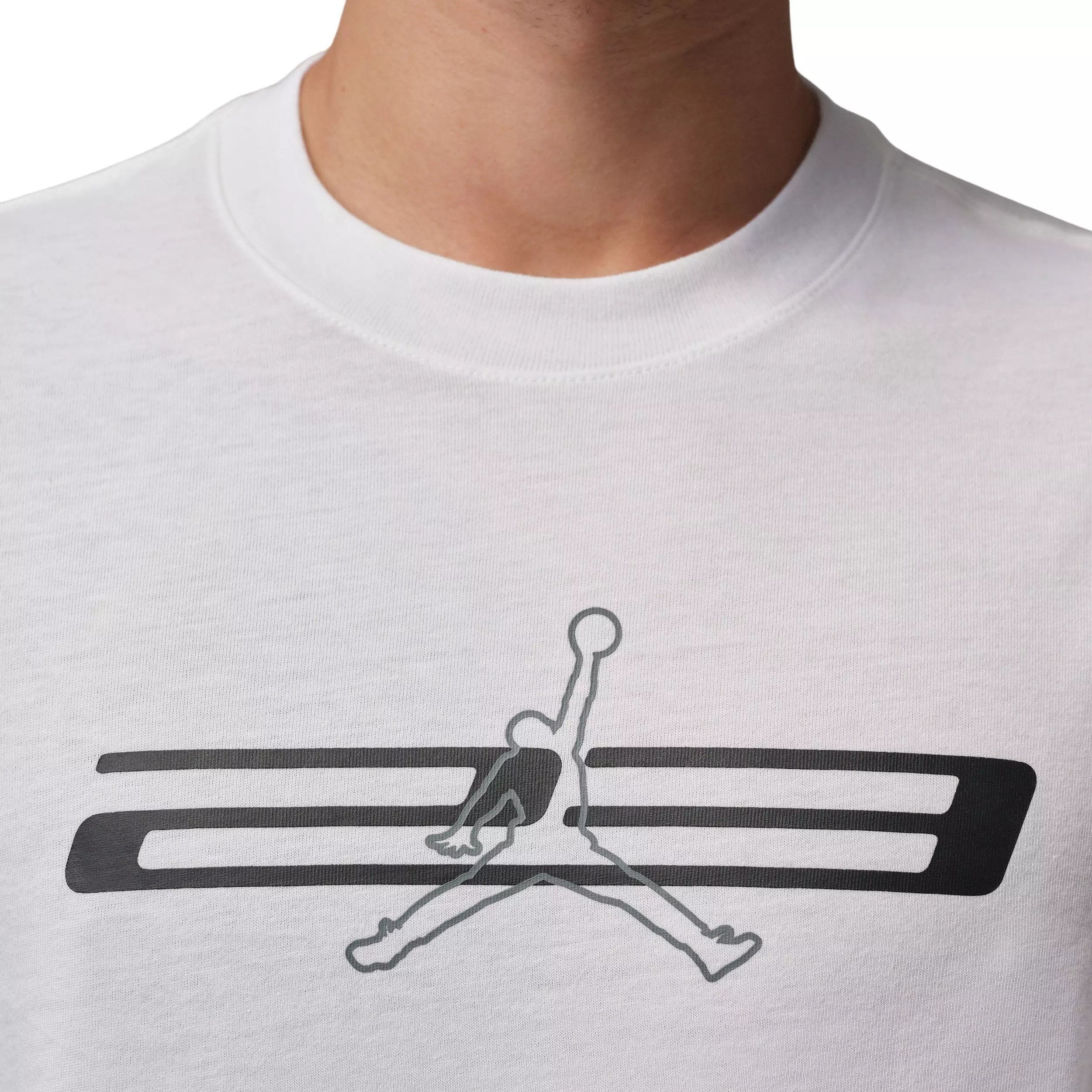 Jordan Men's Sport Dri-FIT Graphic Long Sleeve Crewneck Sweatshirt - WHITE