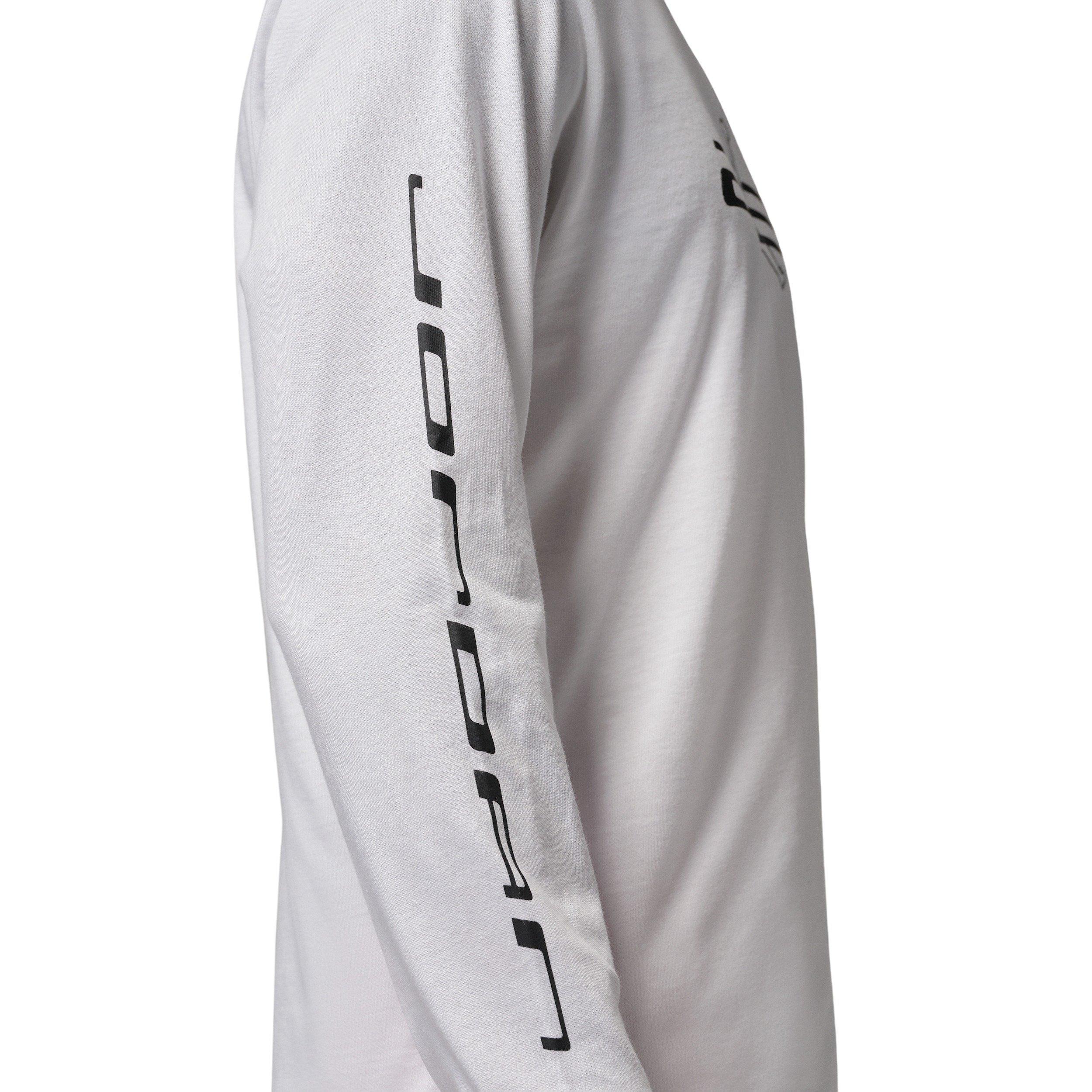 Jordan Men's Sport Dri-FIT Graphic Long Sleeve Crewneck Sweatshirt - WHITE Thumbnail View 5