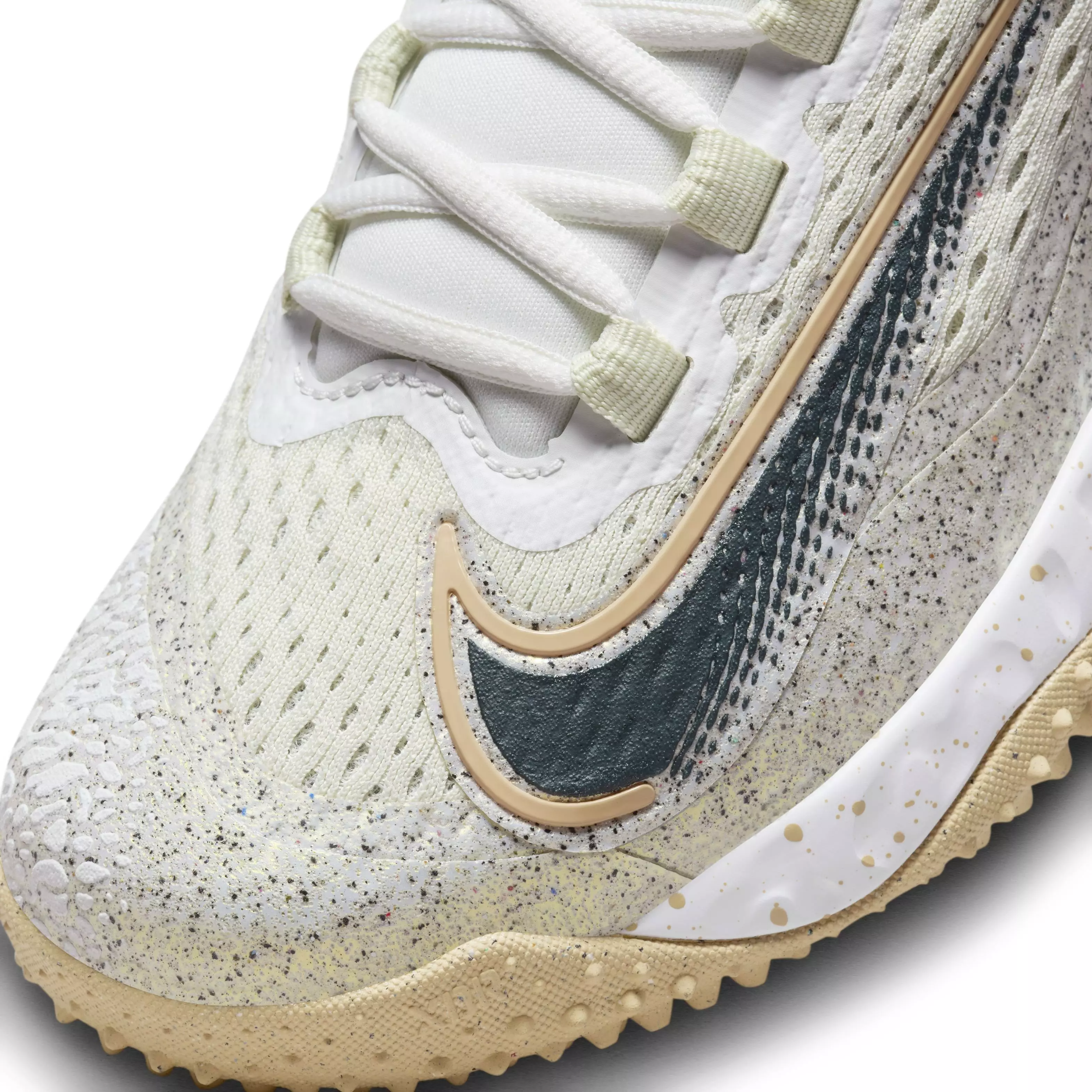 Nike Alpha Huarache Elite 4 Turf "S Glass/Deep Jungle/SSM/Summit White" Women's Softball Shoe - GLASS/JUNGLE/SSM/WHITE