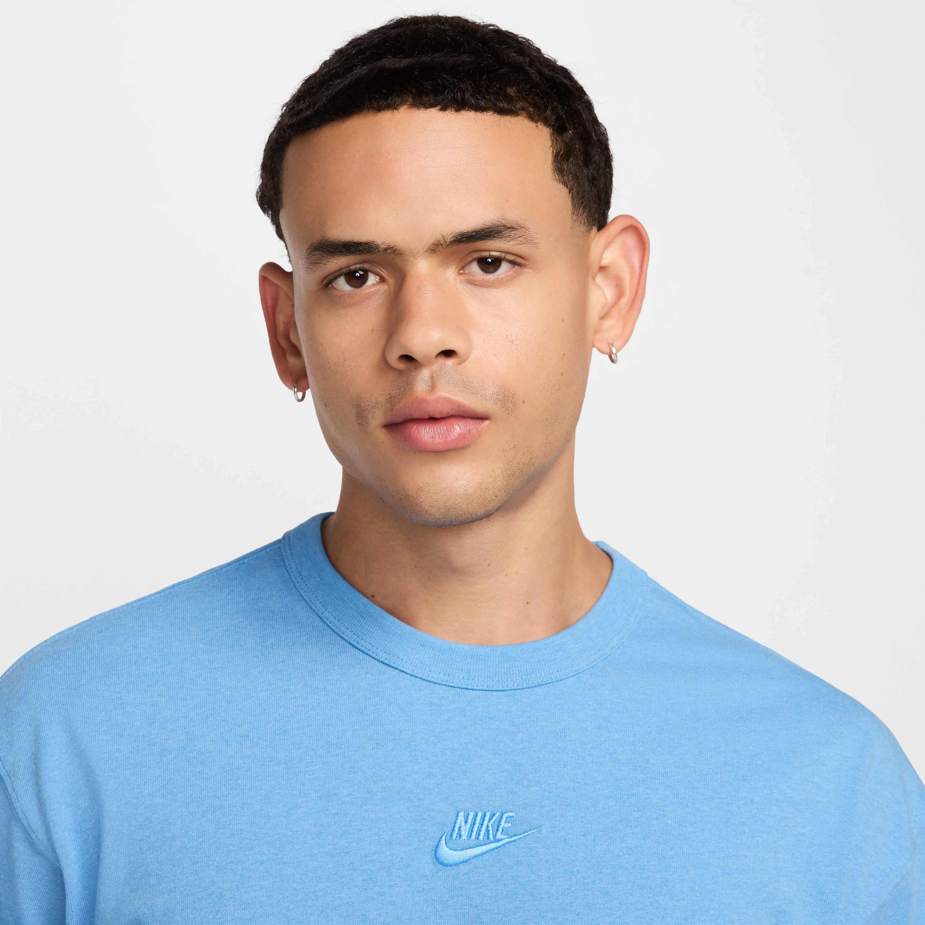 Nike Men's Sportswear Premium Essentials T-Shirt - BLUE Thumbnail View 3