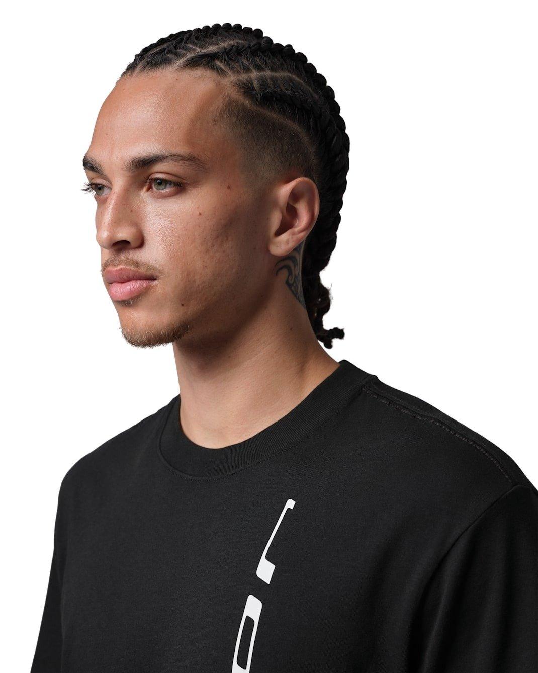 Jordan Men's Sport Graphic Dri-FIT Short-Sleeve T-Shirt - BLACK/WHITE Thumbnail View 3