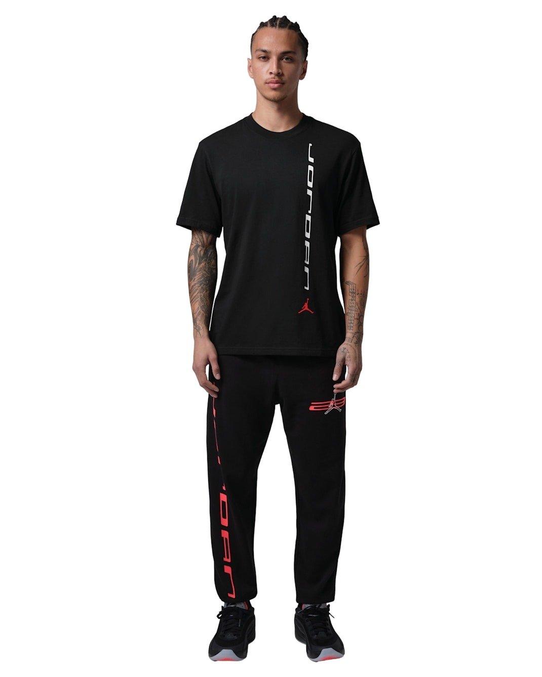 Jordan Men's Sport Graphic Dri-FIT Short-Sleeve T-Shirt - BLACK/WHITE Thumbnail View 4