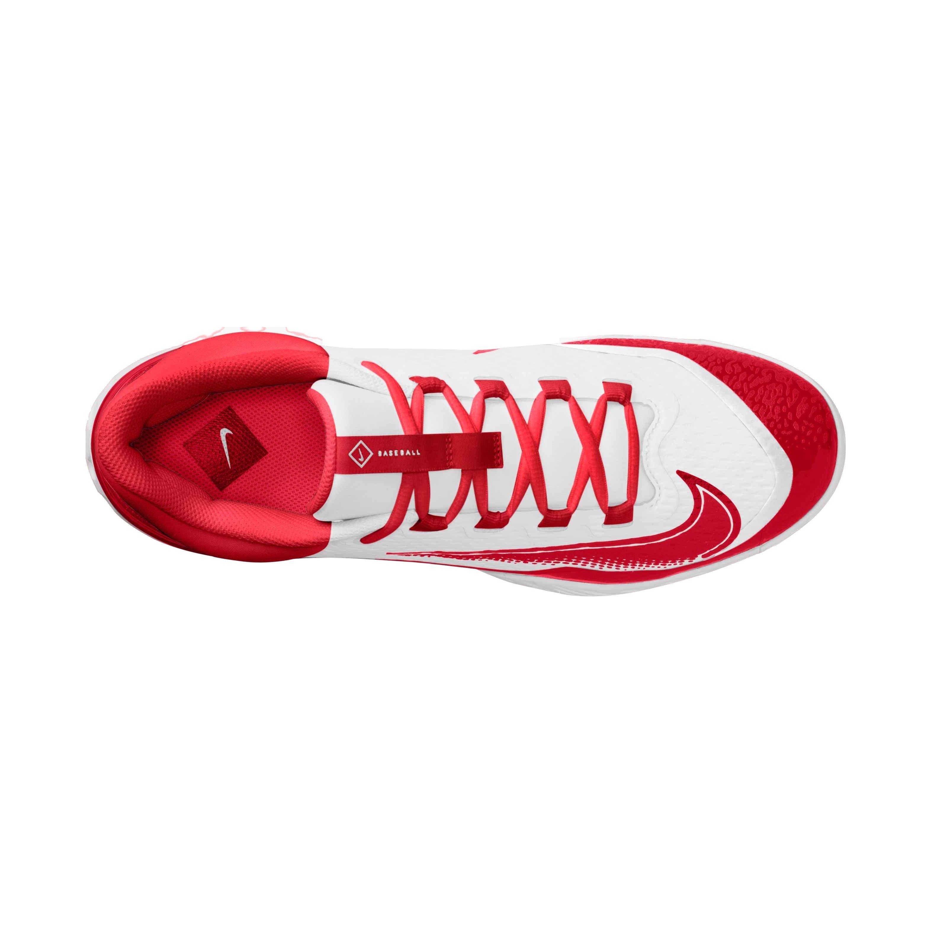 Nike Alpha Huarache Elite 4 Low MCS Cleat White | Hibbett