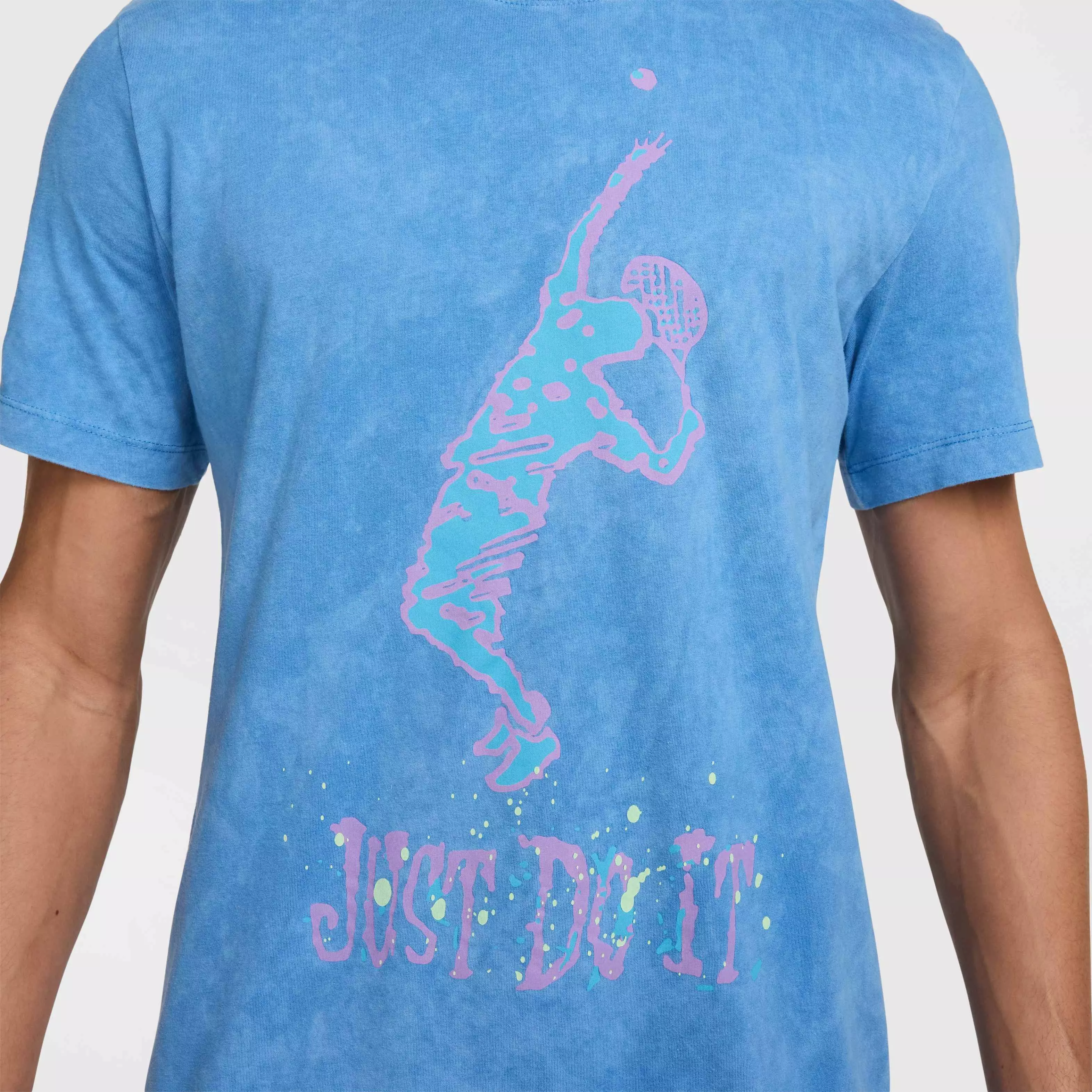 NikeCourt Men's OC Serve Tennis T-Shirt - LT BLUE