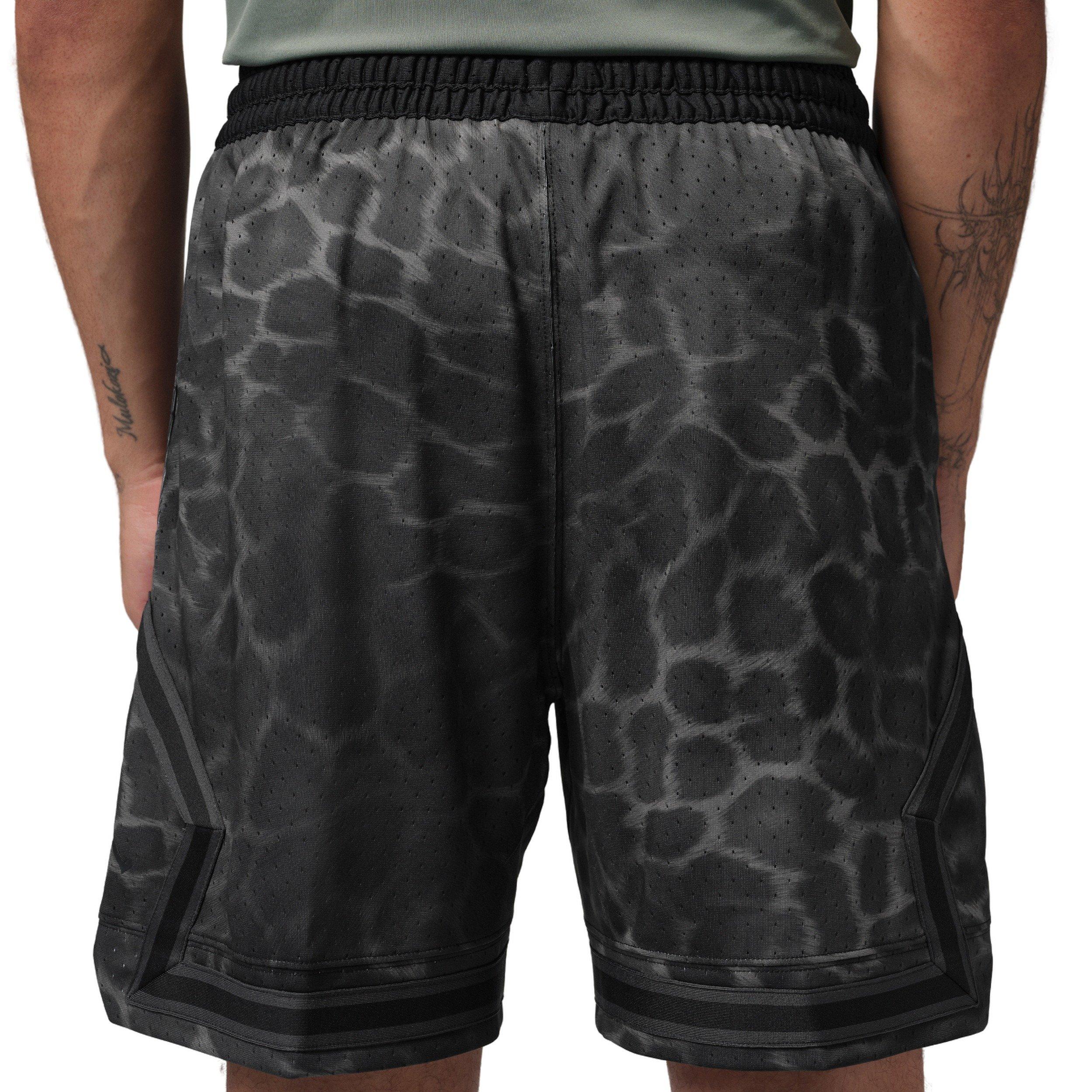 Jordan Men's Sport Dri-FIT Printed Diamond Shorts - BLACK Thumbnail View 2