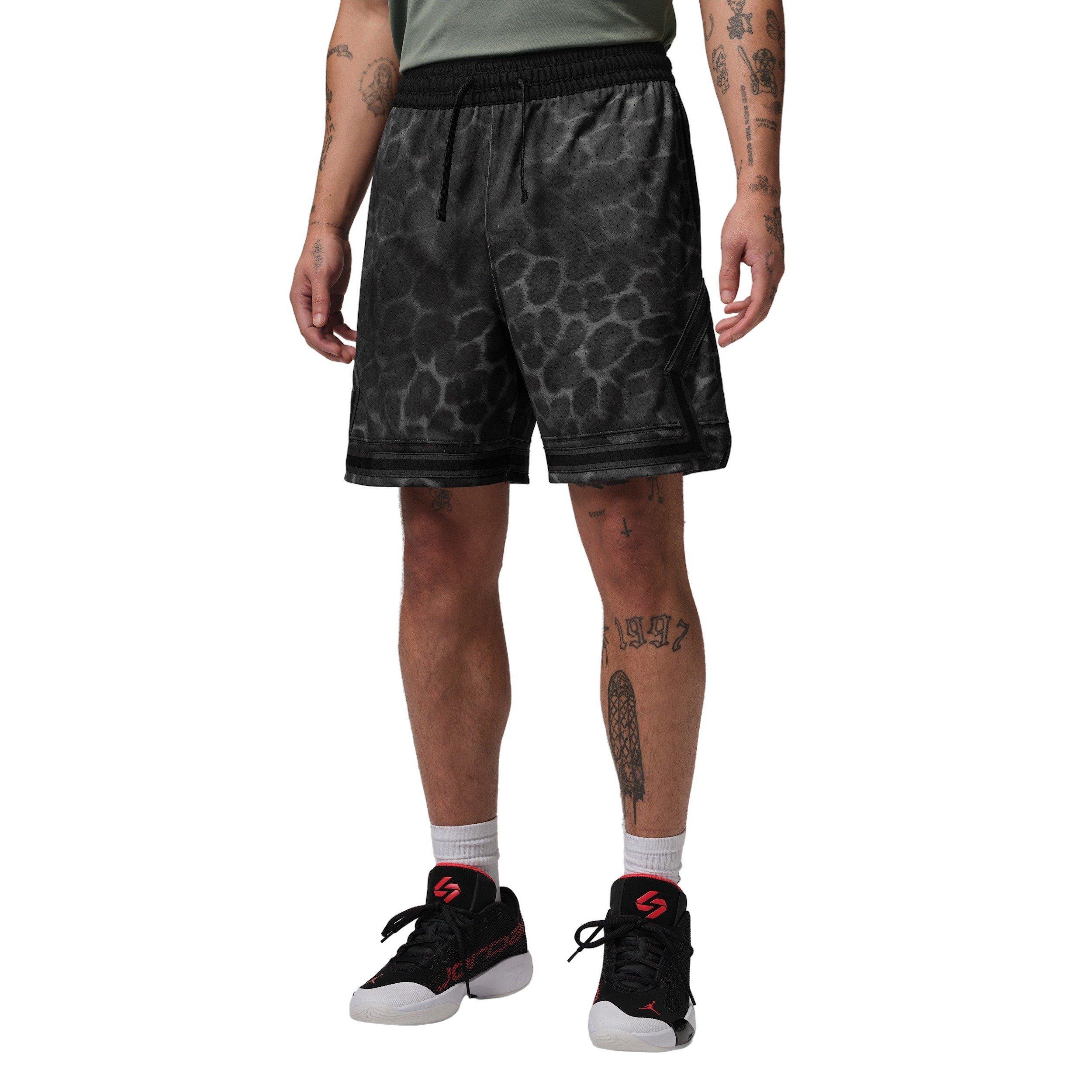 Jordan Men's Sport Dri-FIT Printed Diamond Shorts - BLACK Thumbnail View 5