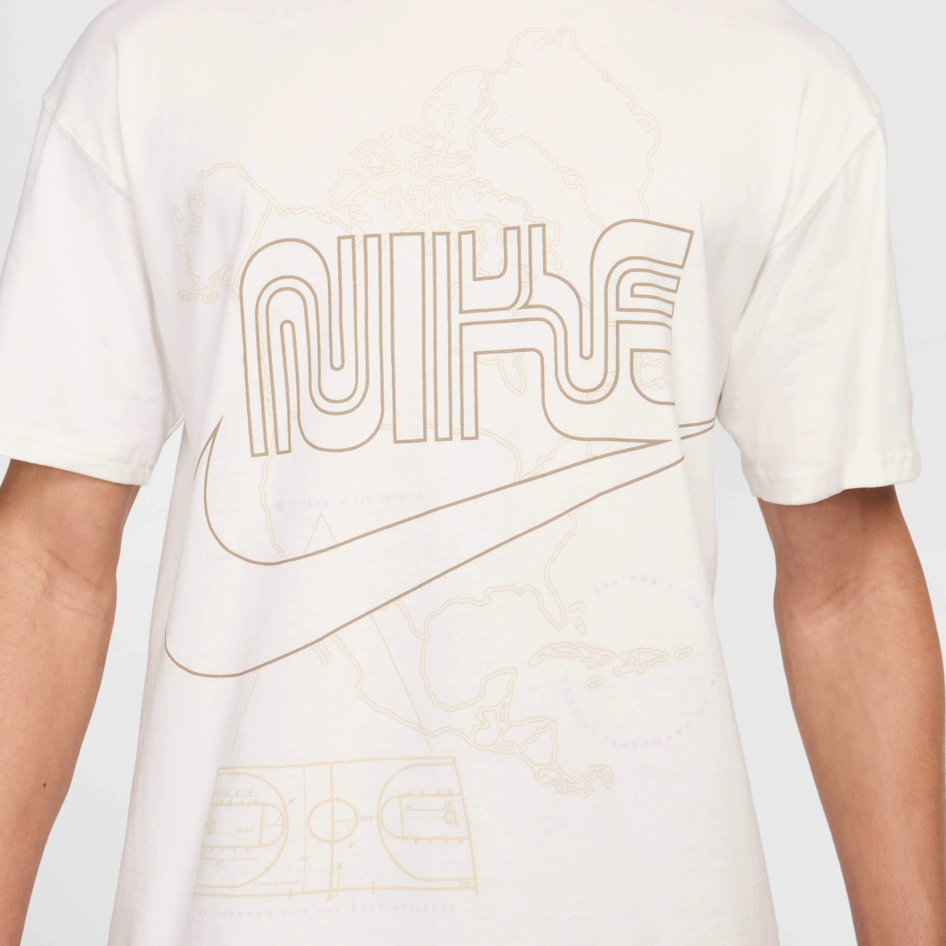 Nike Men's Sportswear Max90 ASW Bay T-Shirt -White - WHITE Thumbnail View 4