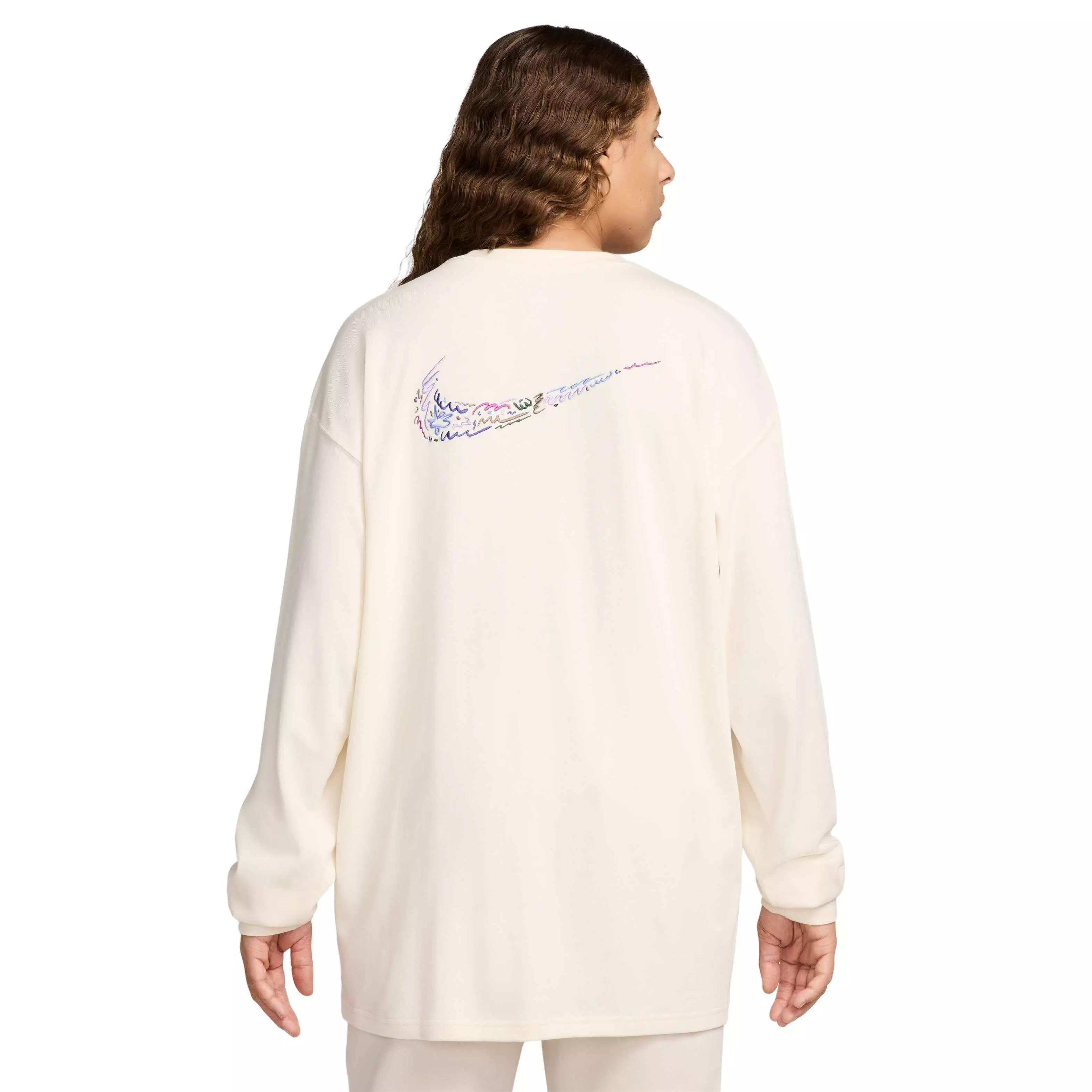 Nike Unisex Sportswear Long-Sleeved Max90 LBR Craft T-Shirt - WHITE