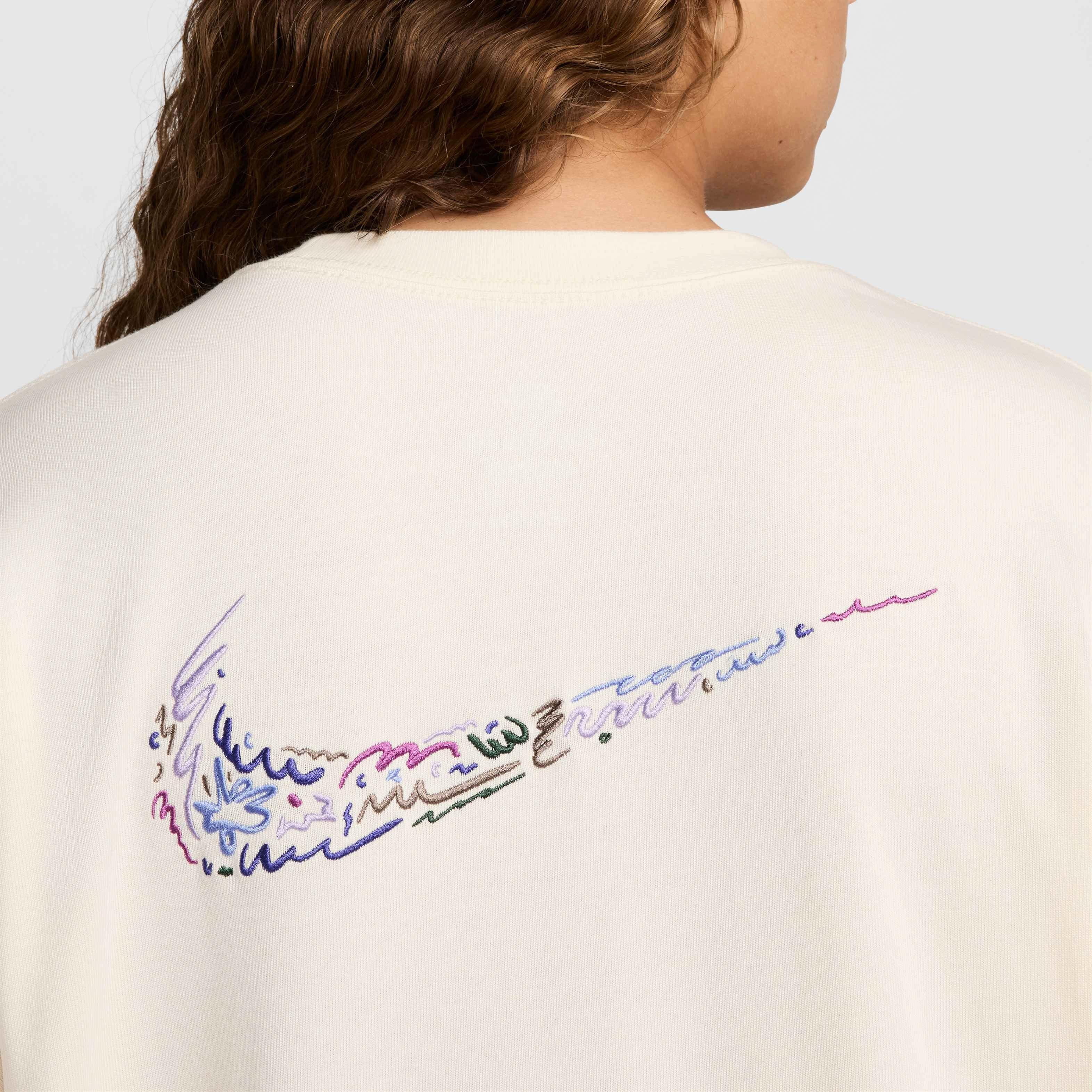 Nike Unisex Sportswear Long-Sleeved Max90 LBR Craft T-Shirt - WHITE Thumbnail View 5