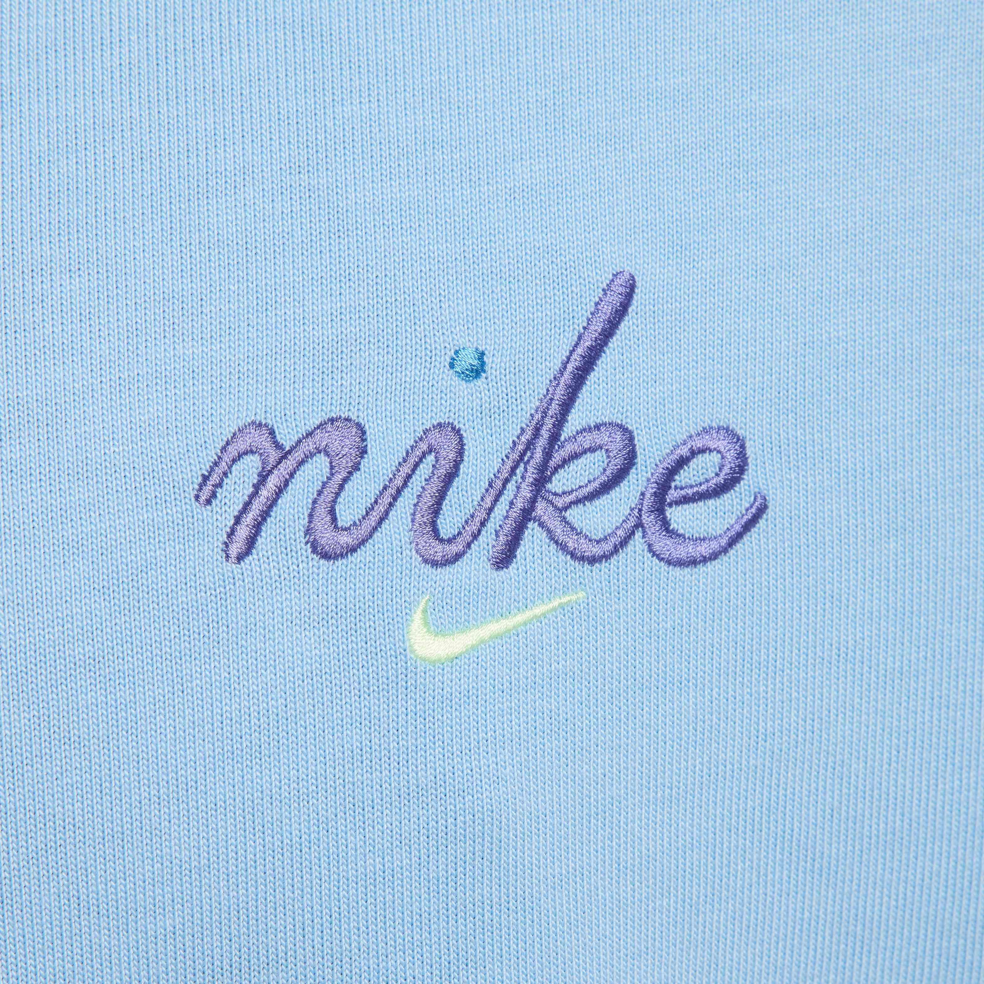 Nike Unisex Sportswear Long-Sleeved Max90 LBR Craft T-Shirt - LT BLUE Thumbnail View 4