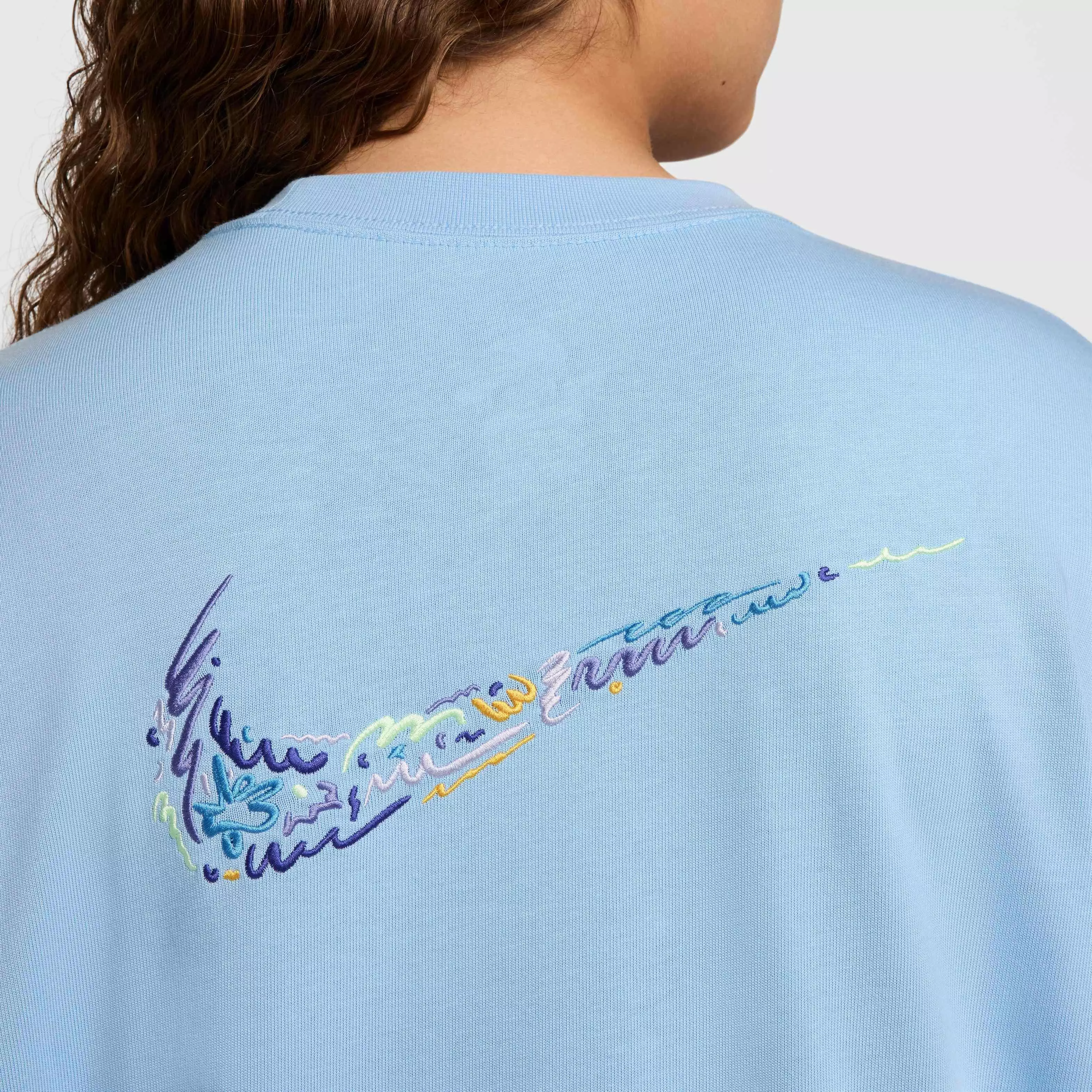 Nike Unisex Sportswear Long-Sleeved Max90 LBR Craft T-Shirt - LT BLUE