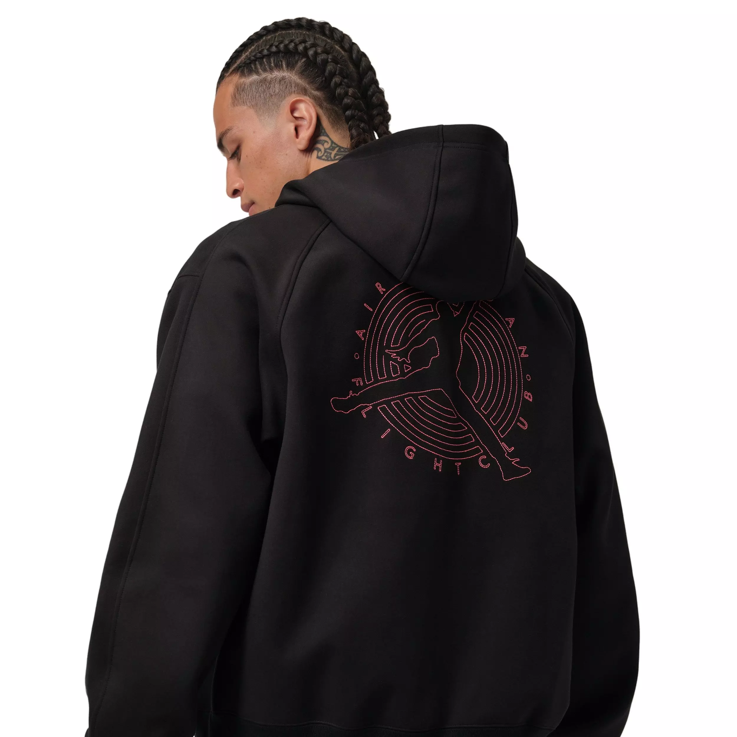 Jordan Men's Flight Club Fleece Full-Zip Knit Jacket - BLACK