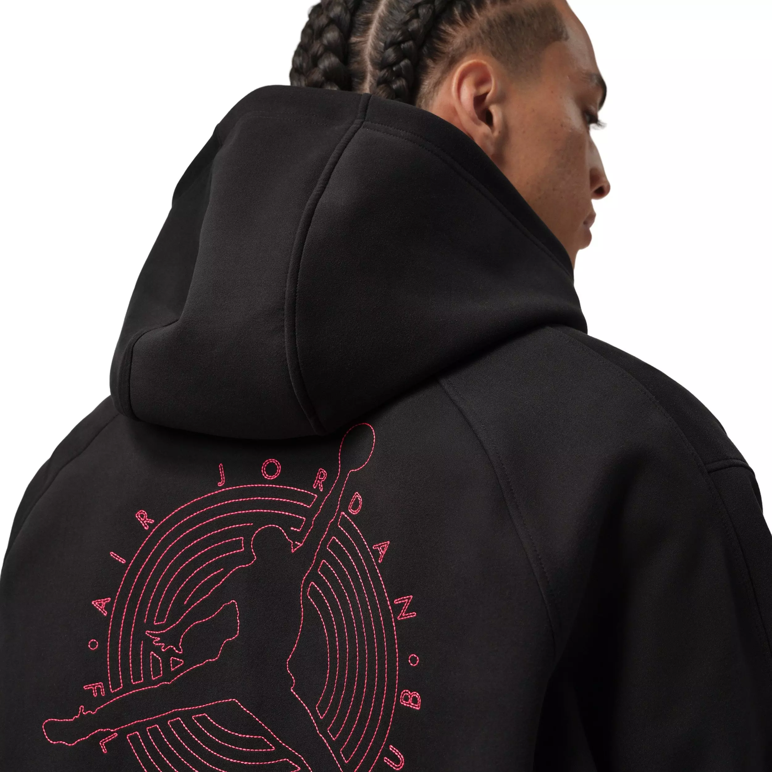 Jordan Men's Flight Club Fleece Full-Zip Knit Jacket - BLACK