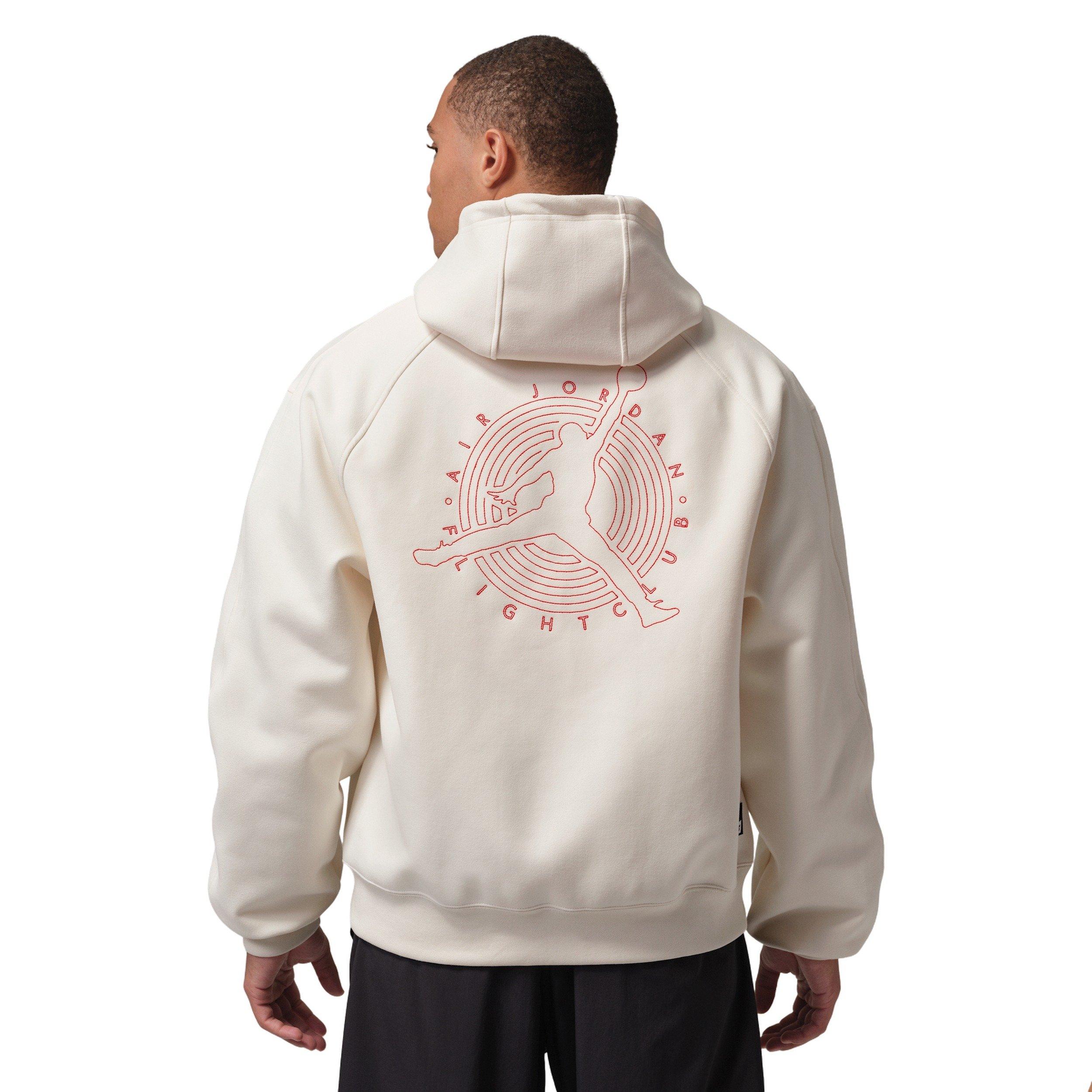 Jordan Men's Flight Club Fleece Full-Zip Knit Jacket - IVORY Thumbnail View 2