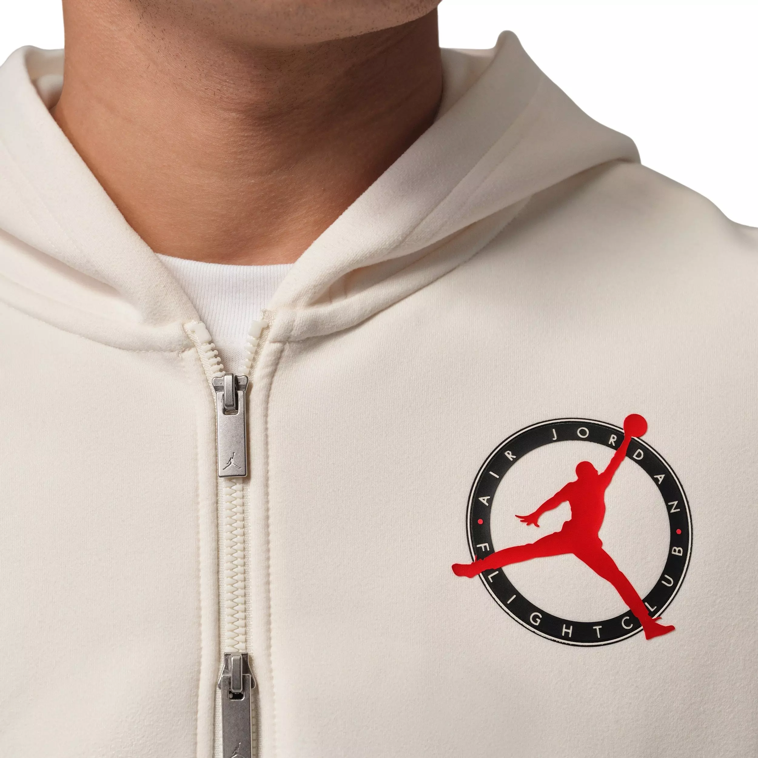 Jordan Men's Flight Club Fleece Full-Zip Knit Jacket - IVORY