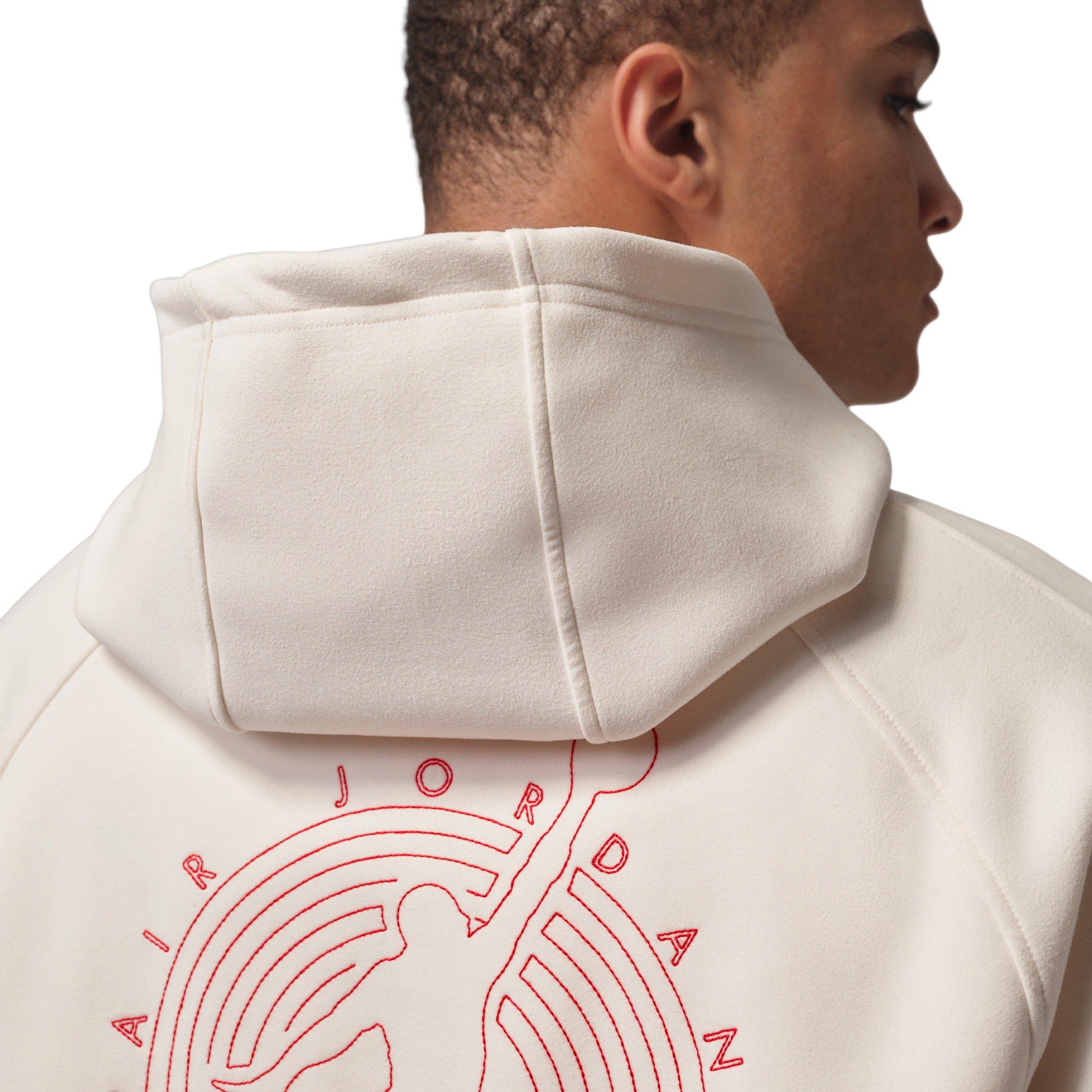 Jordan Men's Flight Club Fleece Full-Zip Knit Jacket - IVORY Thumbnail View 7