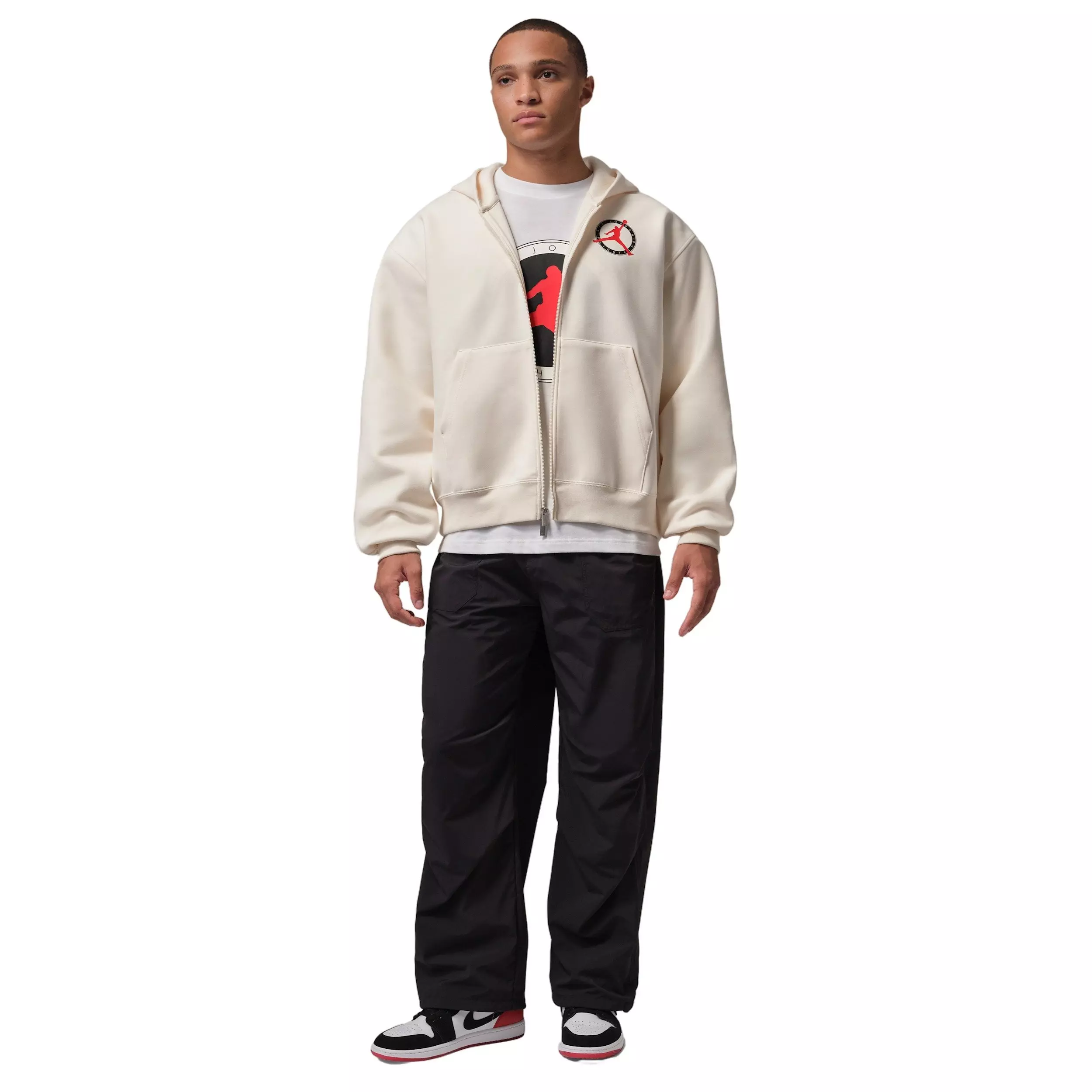Jordan Men's Flight Club Fleece Full-Zip Knit Jacket - IVORY