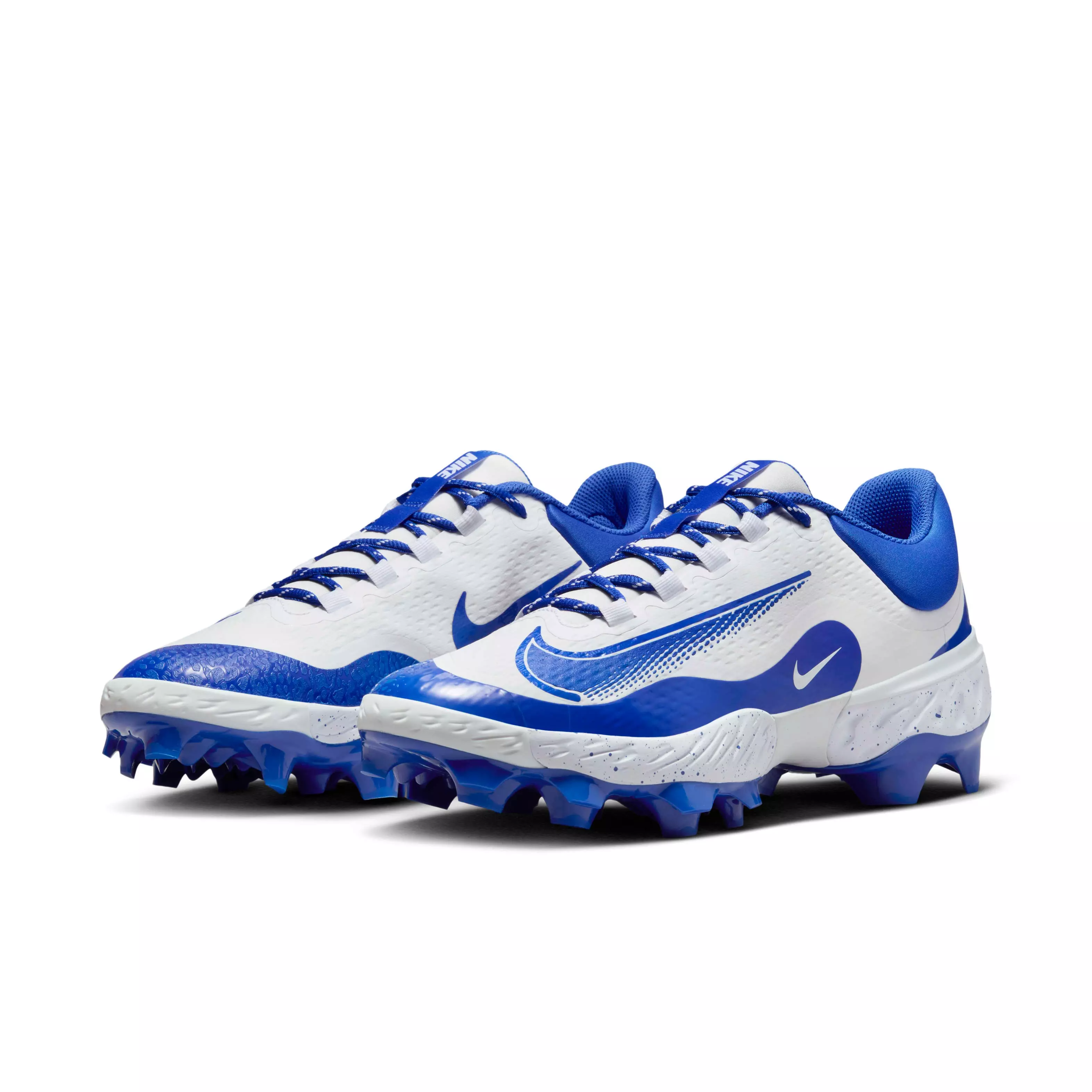Nike Alpha Huarache Elite 4 Low MCS "White/Hyper Royal" Men's Baseball Cleat - WHITE/ROYAL