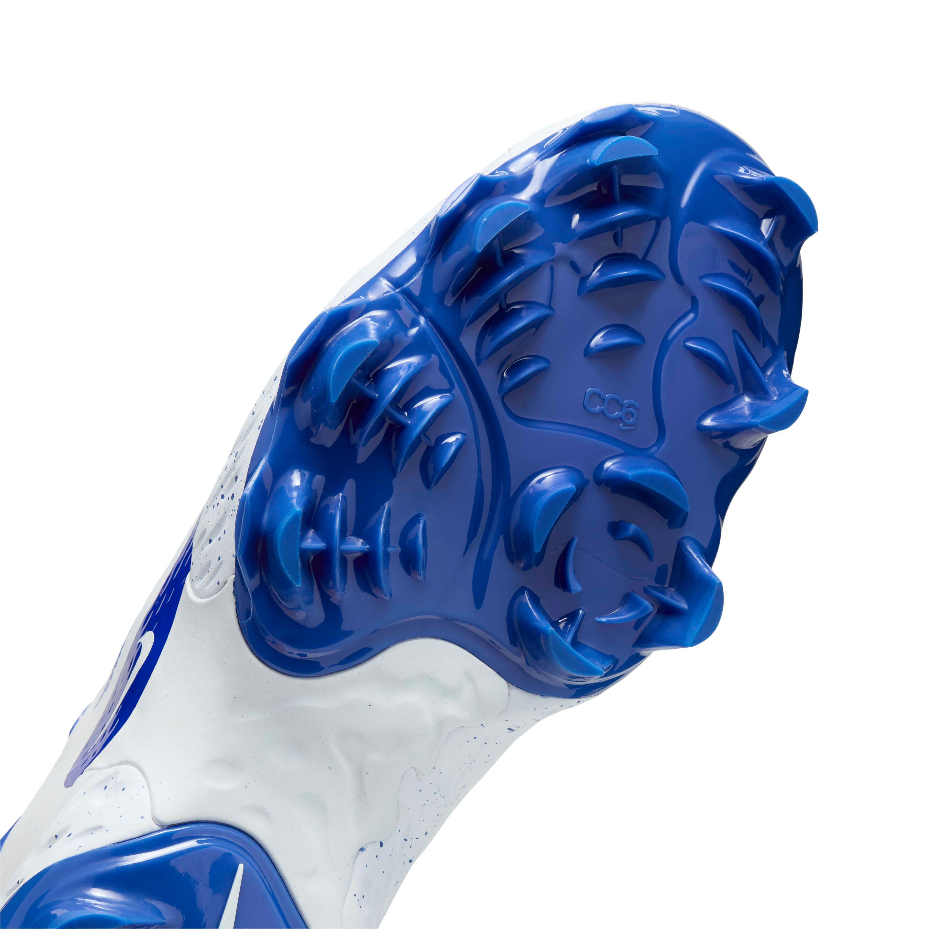 Nike Alpha Huarache Elite 4 Low MCS "White/Hyper Royal" Men's Baseball Cleat - WHITE/ROYAL Thumbnail View 7