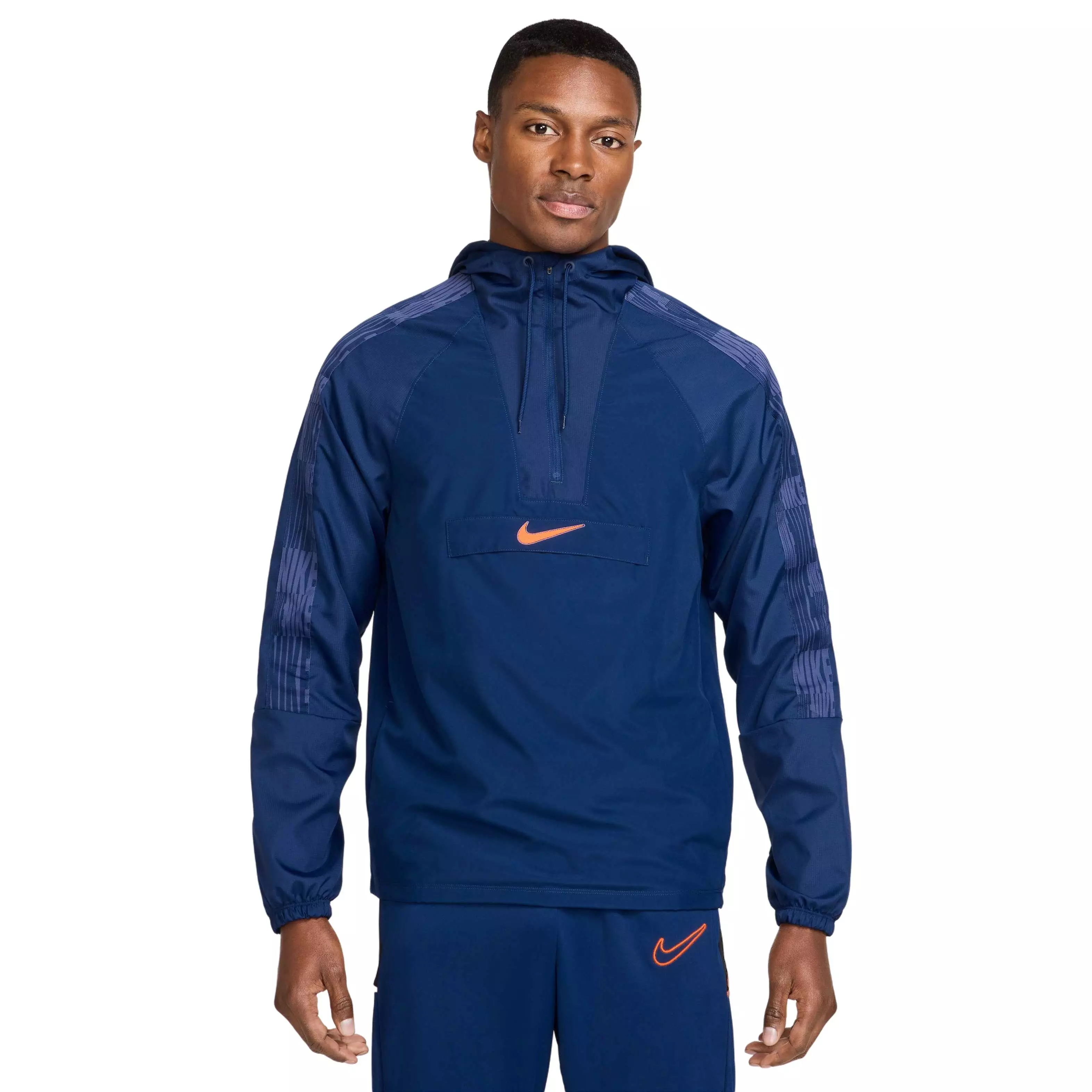 Nike Men's Academy+ Repel Soccer Anorak Jacket - BLUE