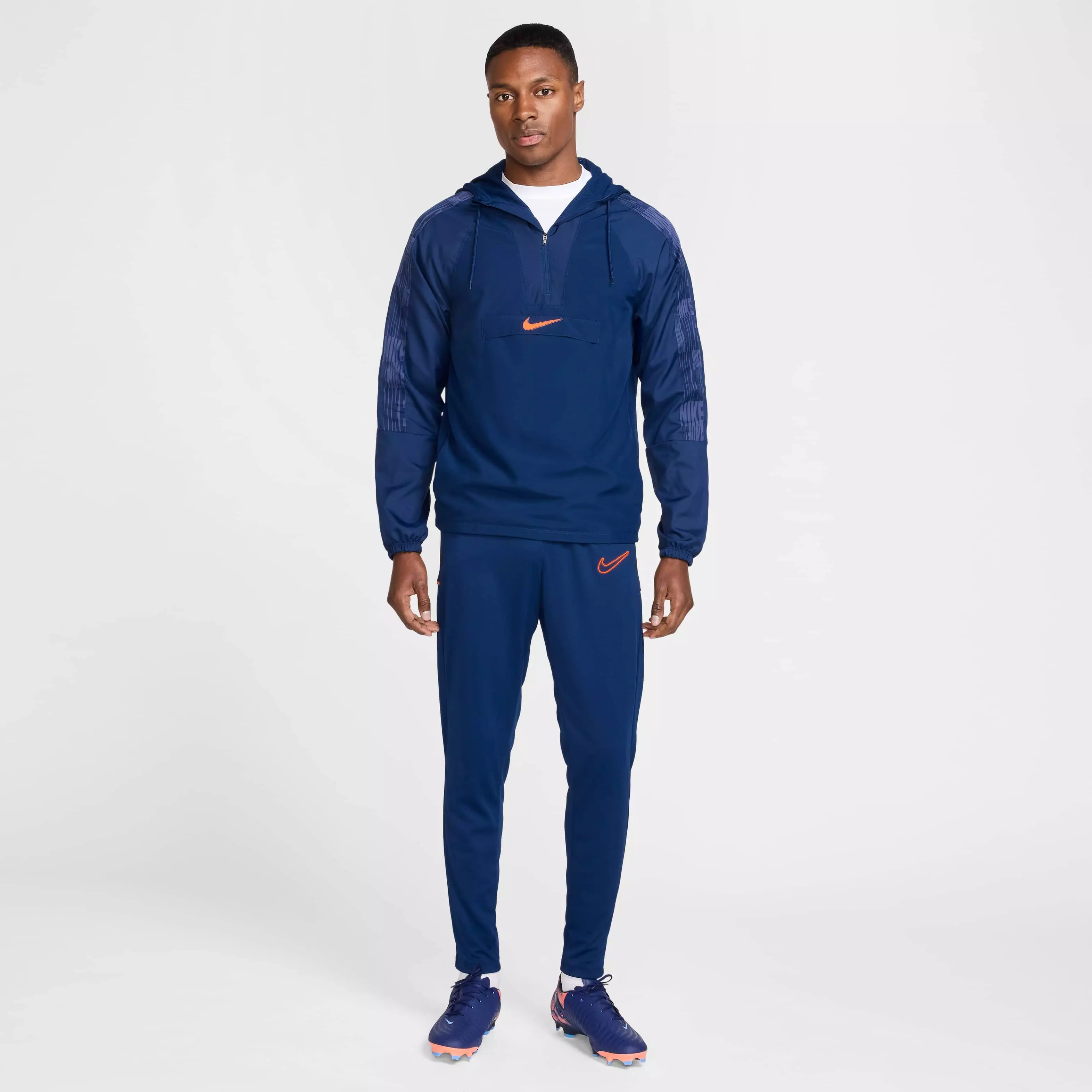 Nike Men's Academy+ Repel Soccer Anorak Jacket - BLUE