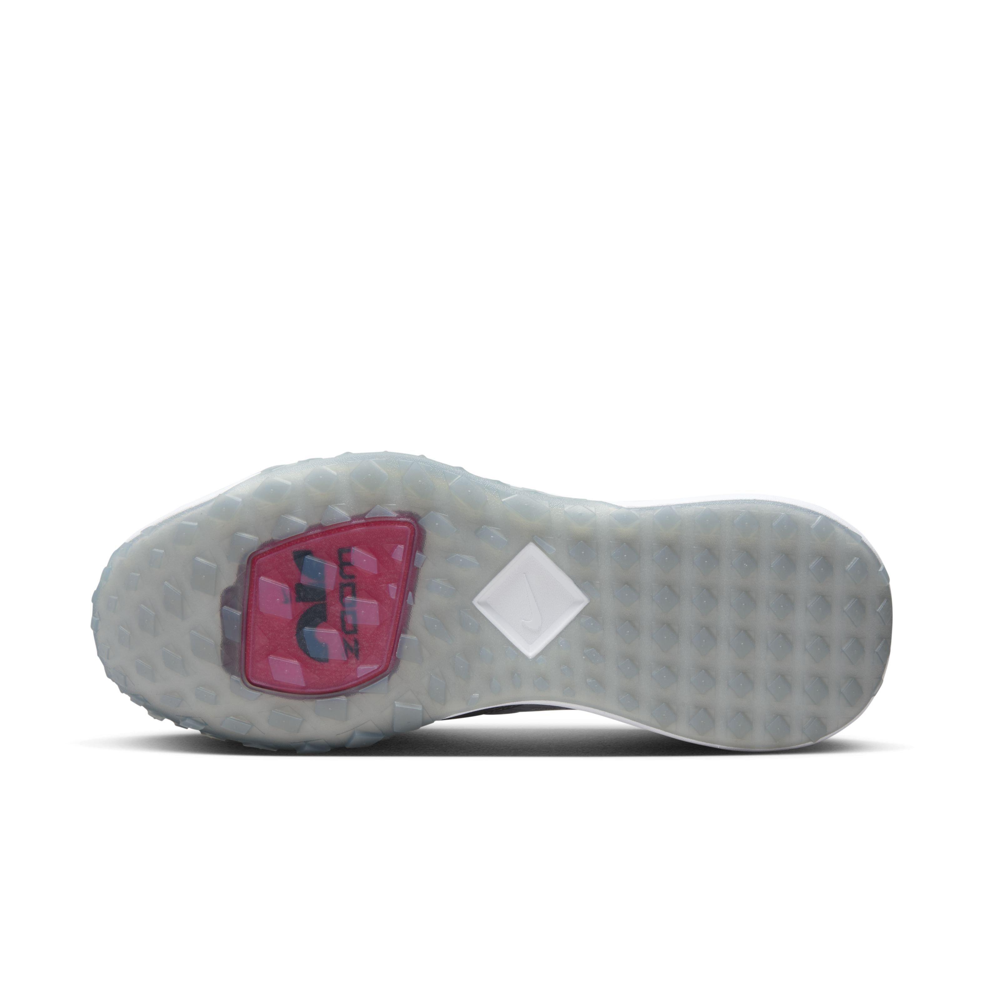 Nike Air Zoom Diamond Elite Turf "Wolf Grey/White/Cool Grey/Bright Crimson" Men's Baseball Shoe - GREY/WHITE/GREY/CRIMSON Thumbnail View 6