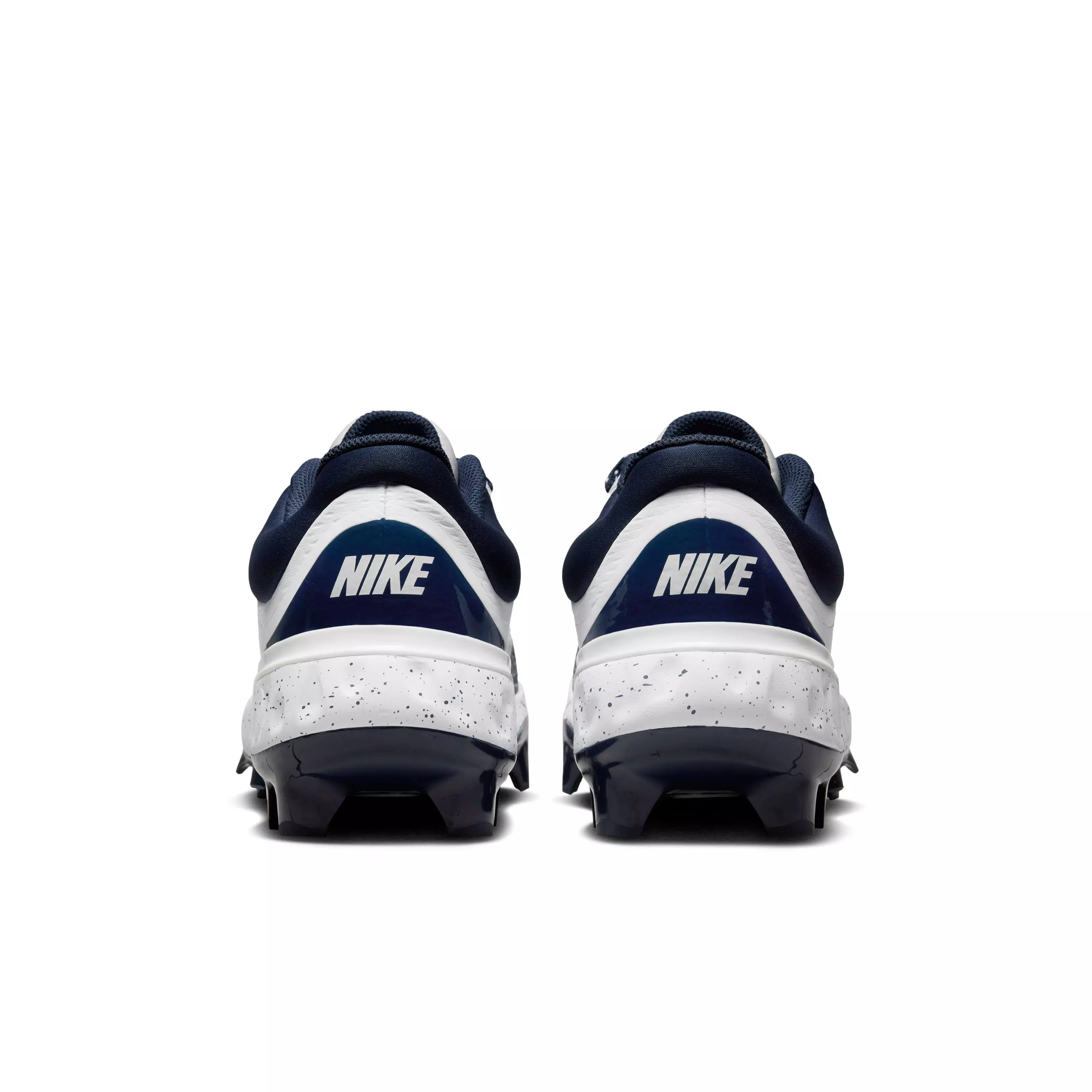 Nike Alpha Huarache Elite 4 Low MCS "White/Midnight Navy" Men's Baseball Cleat - WHITE/NAVY