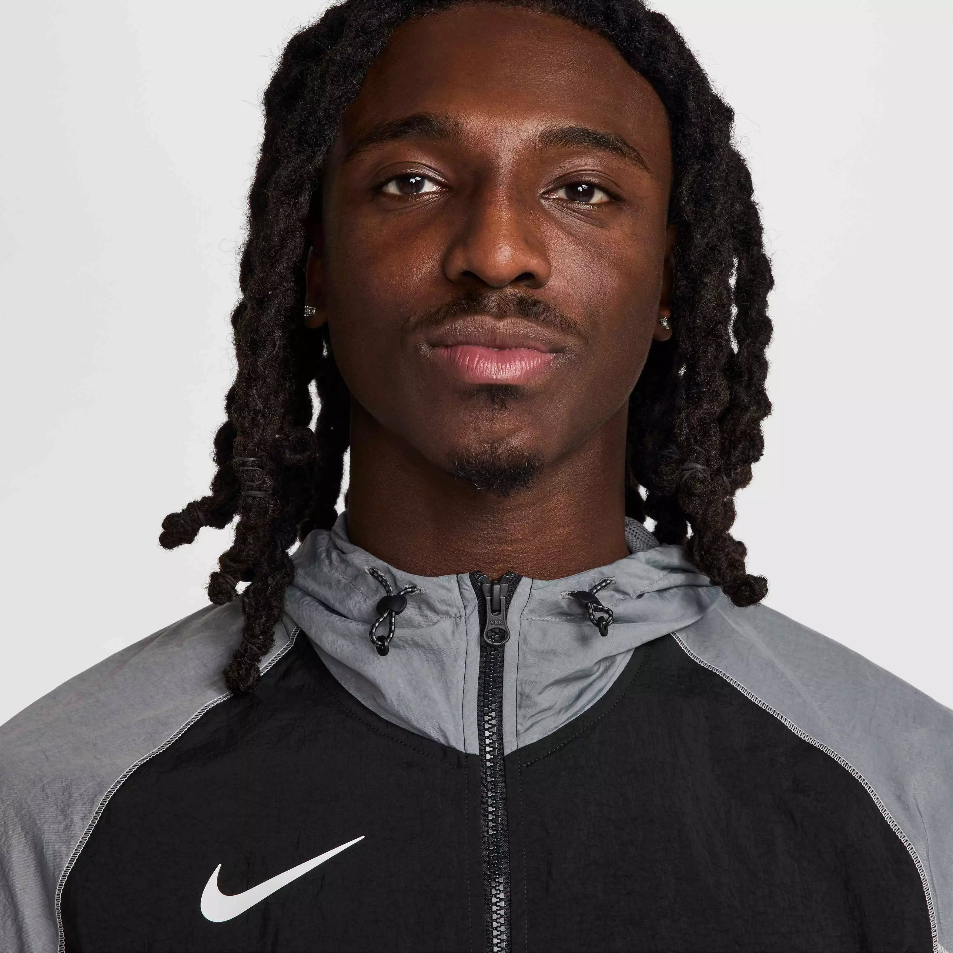 Nike Men's Strike+ Water-Repellent Hooded Soccer Jacket - BLACK