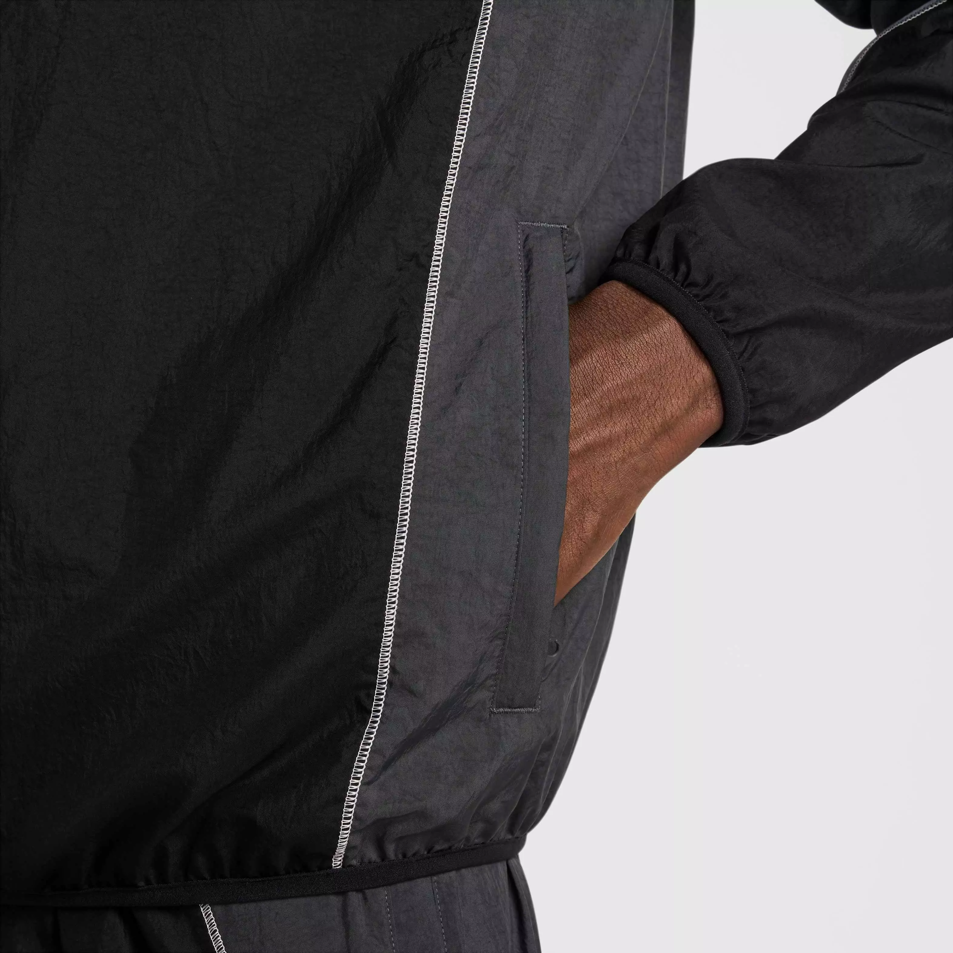 Nike Men's Strike+ Water-Repellent Hooded Soccer Jacket - BLACK