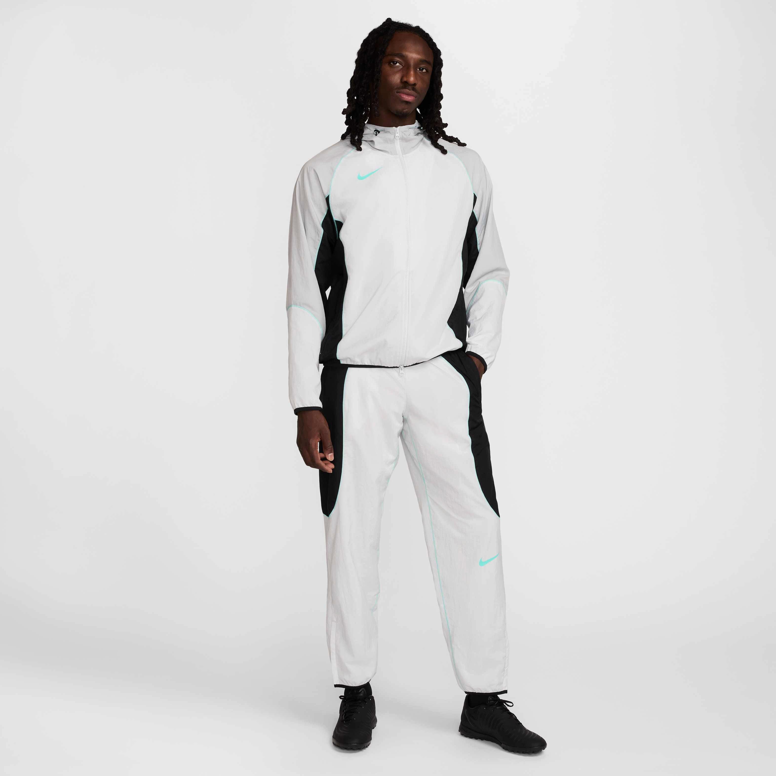 Nike Men's Strike+ Water-Repellent Hooded Soccer Jacket - GREY Thumbnail View 7