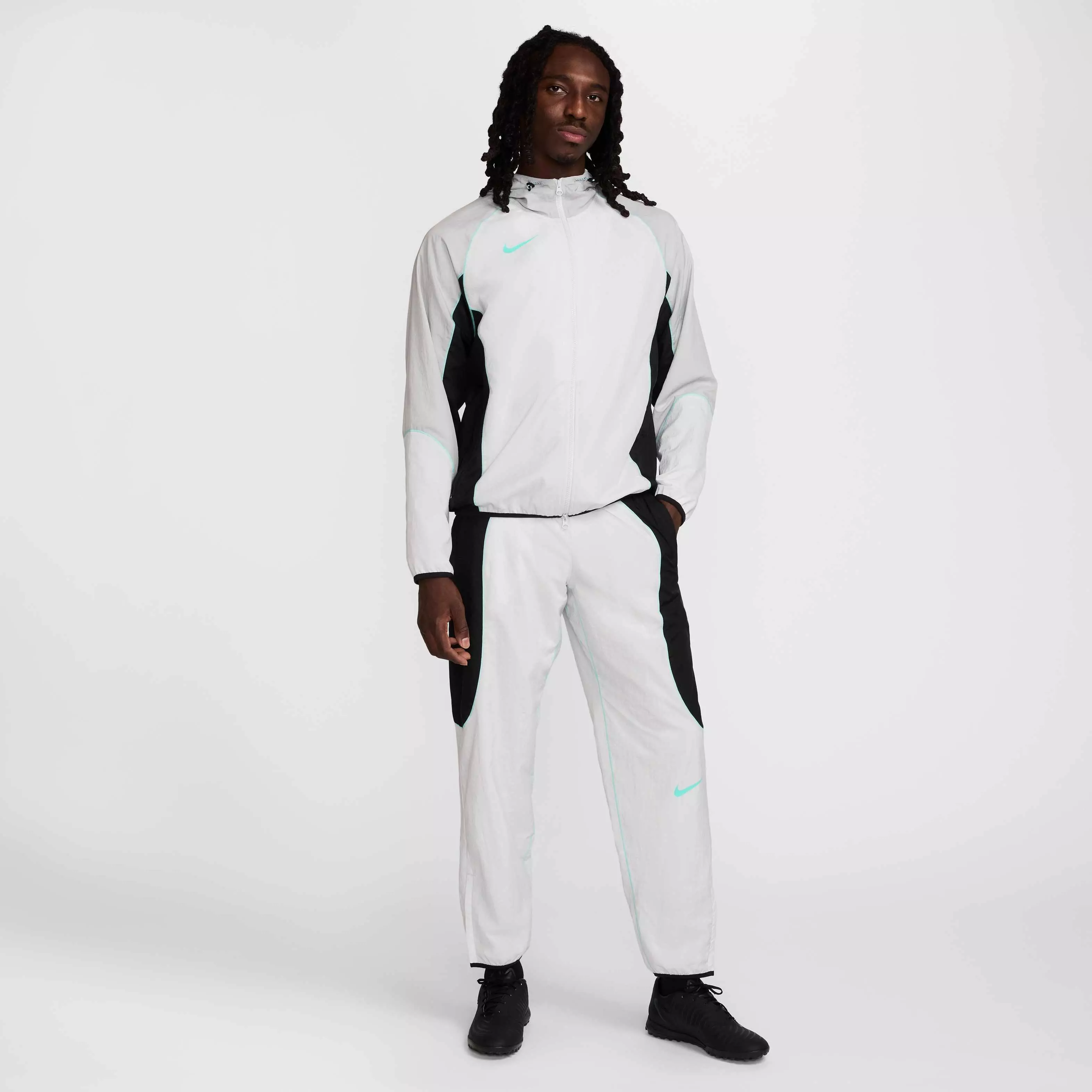 Nike Men's Strike+ Water-Repellent Hooded Soccer Jacket - GREY